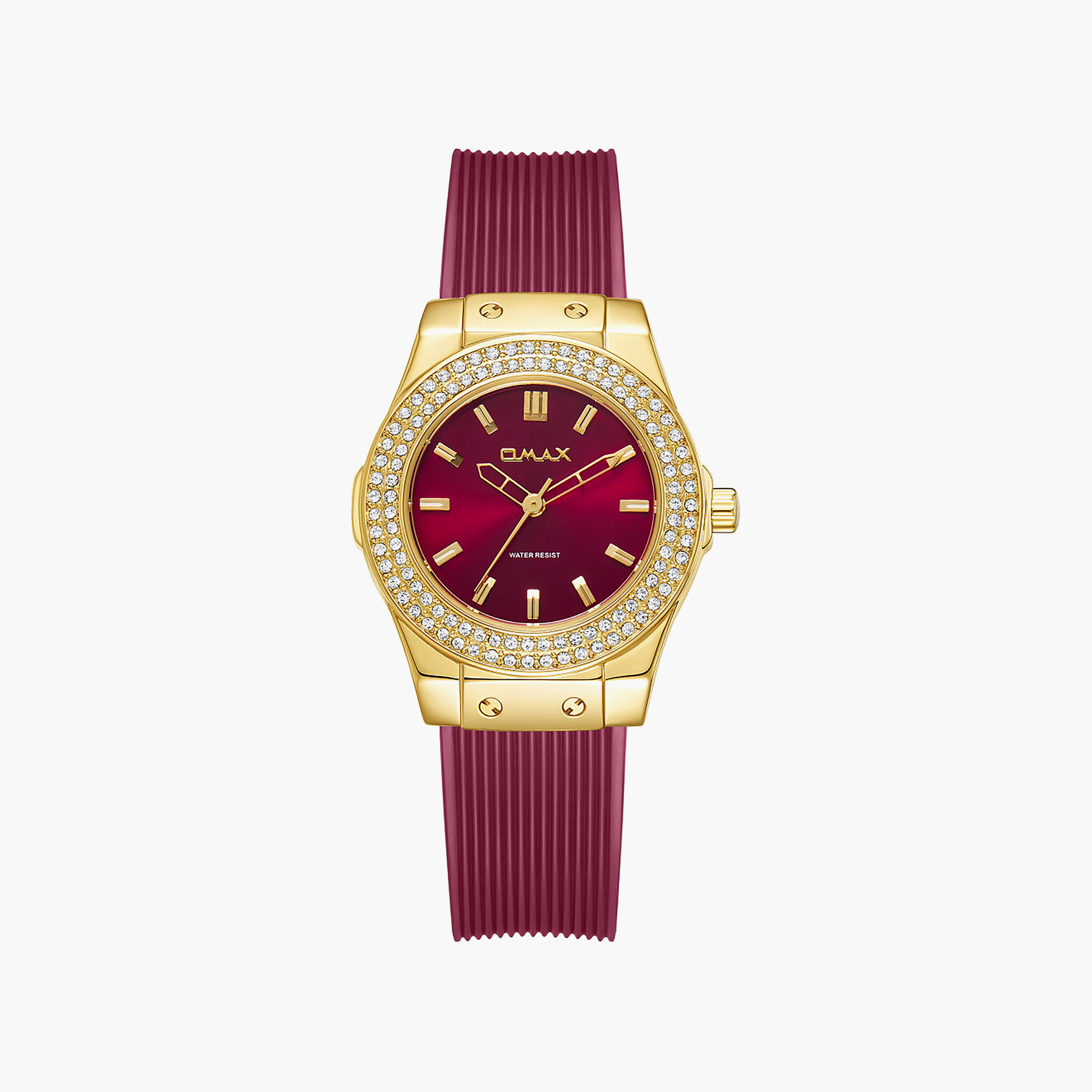 OMAX Women's Analog Round 30 MM Strap Buckle Watch | SQ-BSS002G44I3-women-watchesandjewellery-watches-image-1