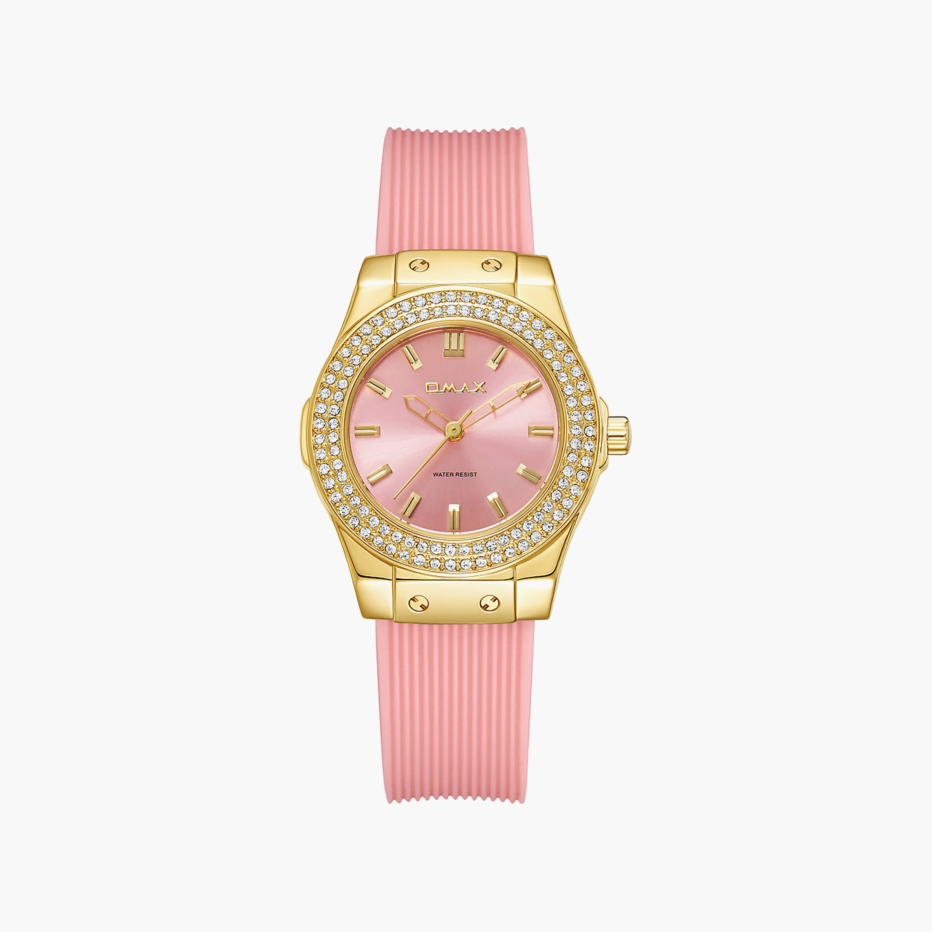 OMAX Women's Analog Round 30 MM Strap Buckle Watch | SQ-BSS002G44I3-women-watchesandjewellery-watches-image-1