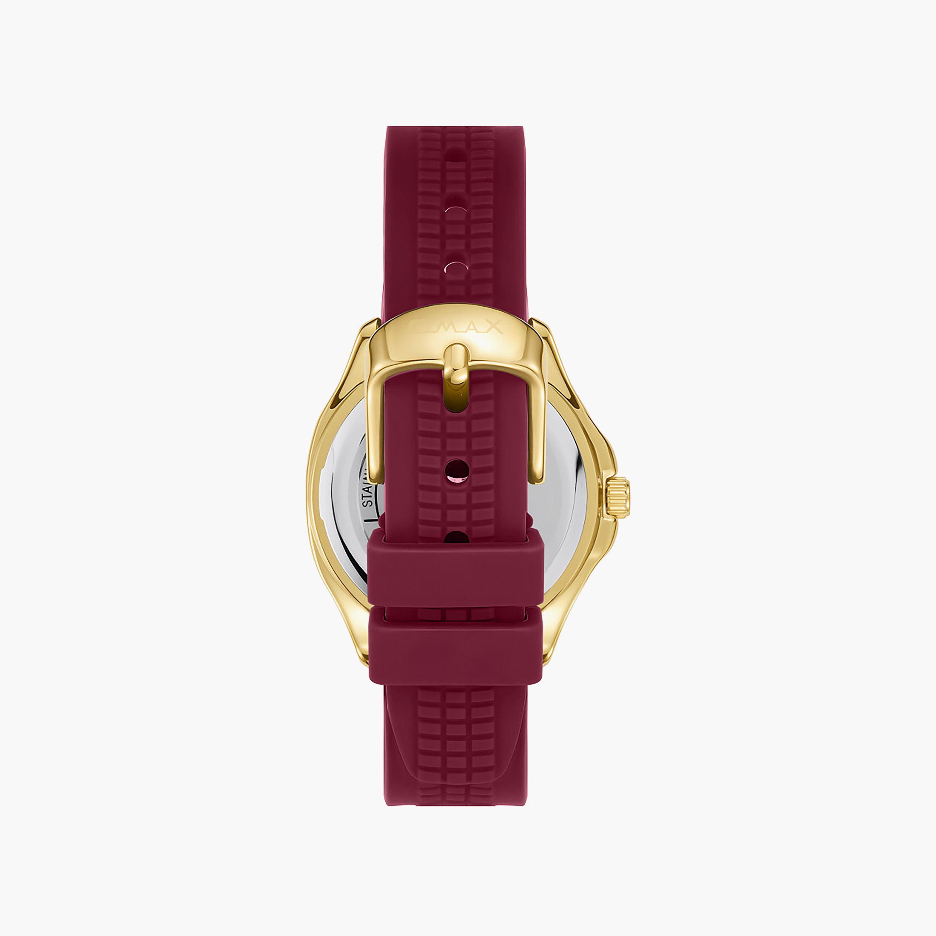 OMAX Women's Analog Round 32 MM Strap Buckle Watch | SQ-BSS004G44I3-women-watchesandjewellery-watches-image-3