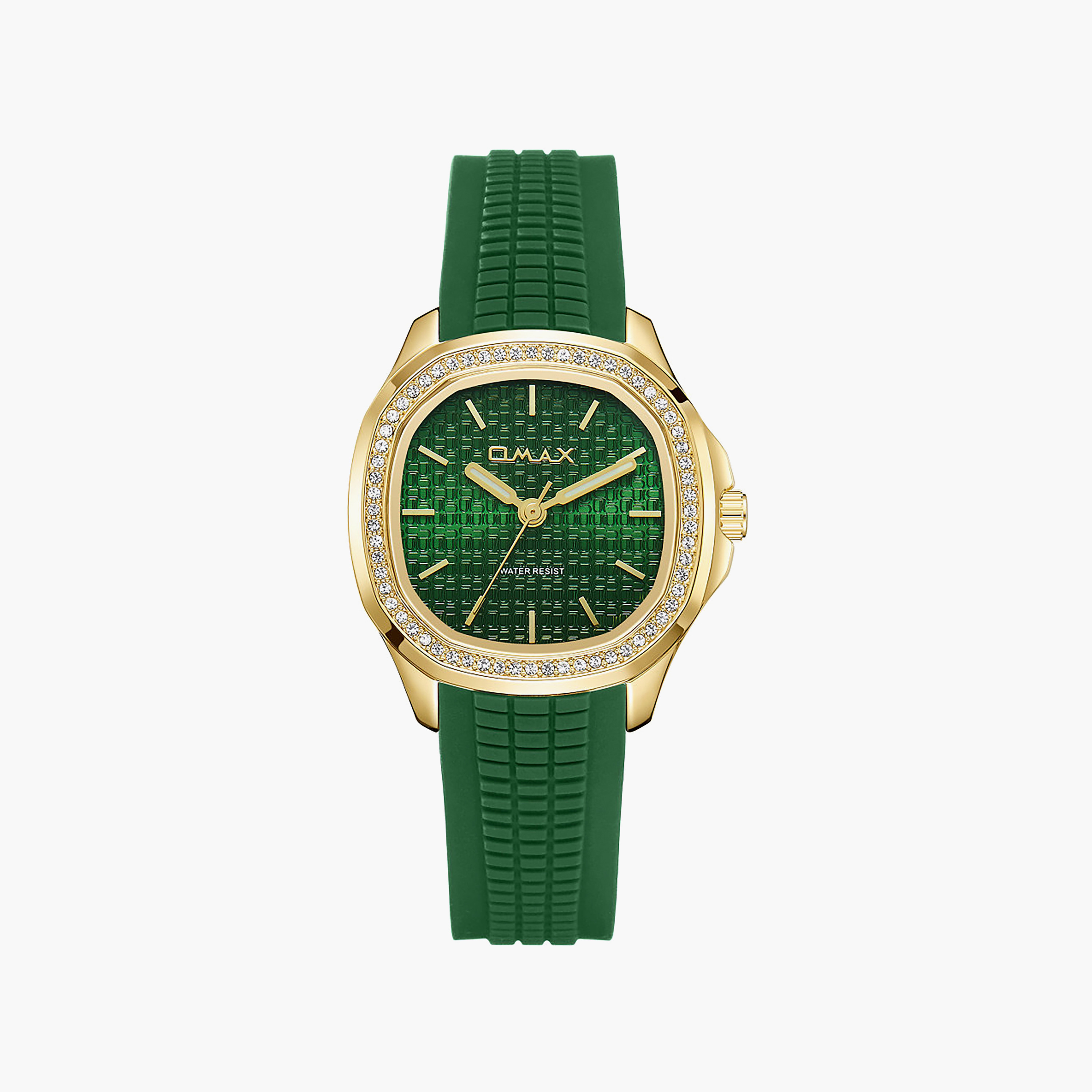 ساعة أوماكس النسائية التناظرية الدائرية بقطر 32 مم وحزام بإبزيم | SQ-BSS004G44I3-women-watchesandjewellery-watches-image-1