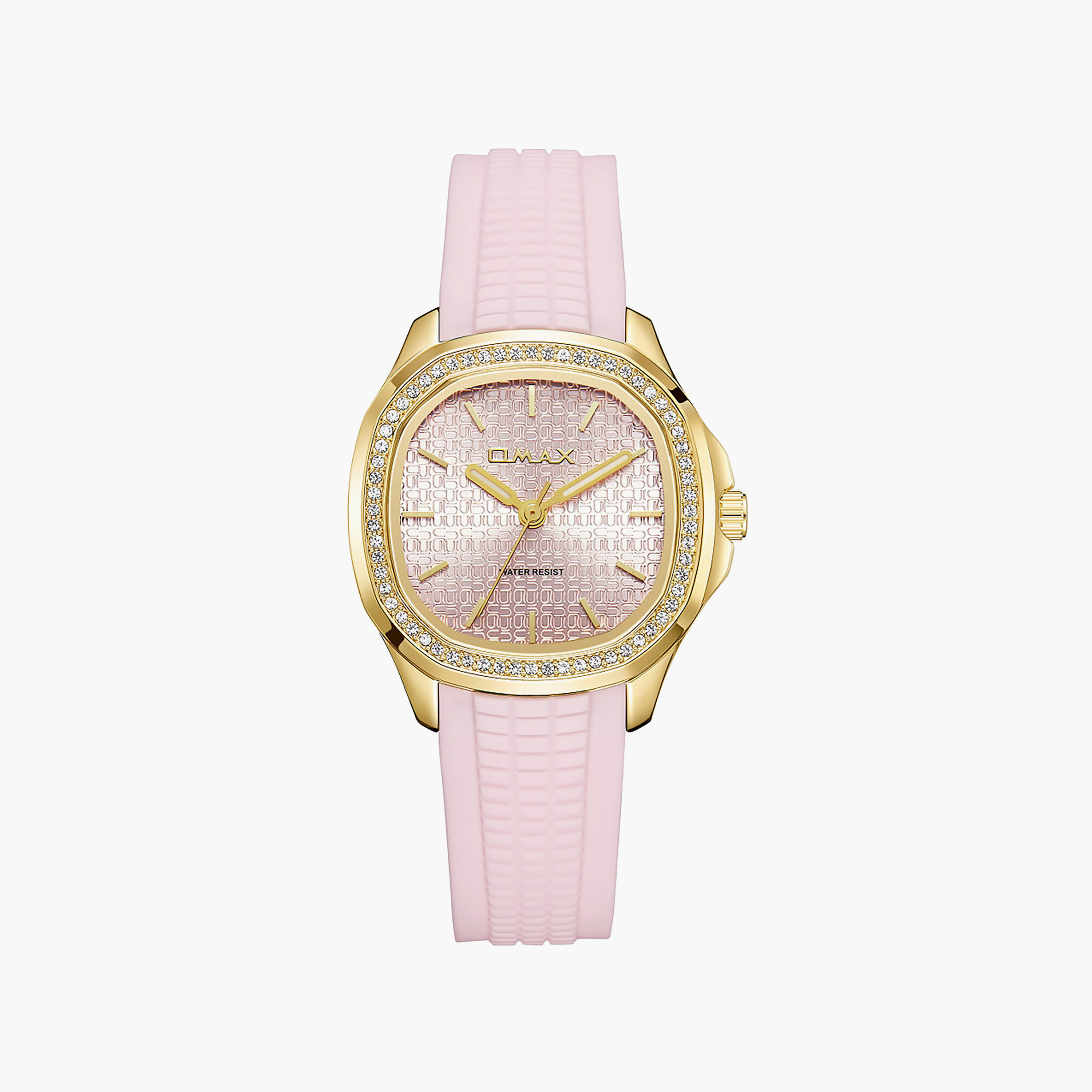 OMAX Women's Analog Round 32 MM Strap Buckle Watch | SQ-BSS004G44I3-women-watchesandjewellery-watches-image-1