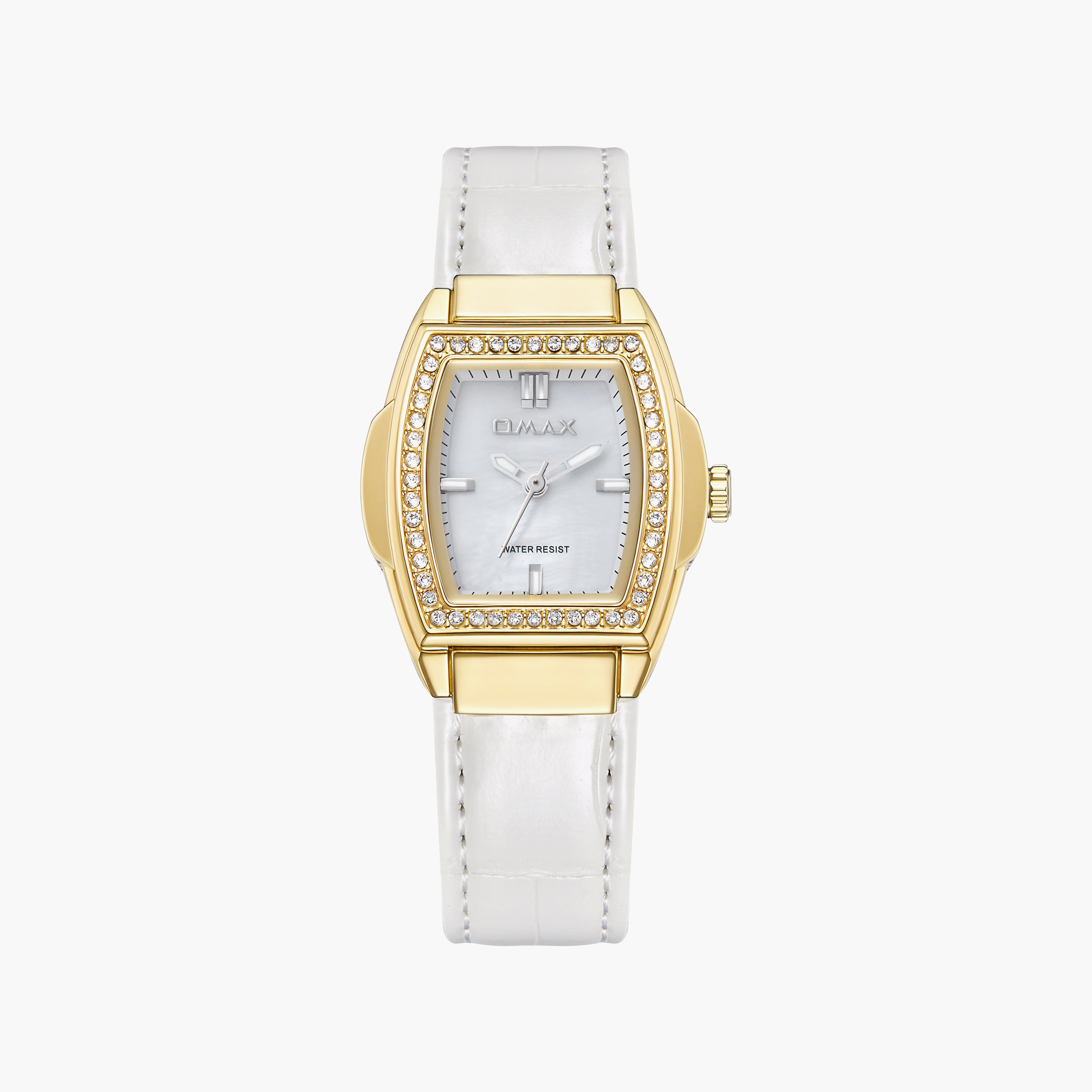 ساعة أوماكس النسائية التناظرية ذات الحزام المستطيل مقاس 30 مم مع مشبك | SQ-CSL002G33I1-women-watchesandjewellery-watches-image-1
