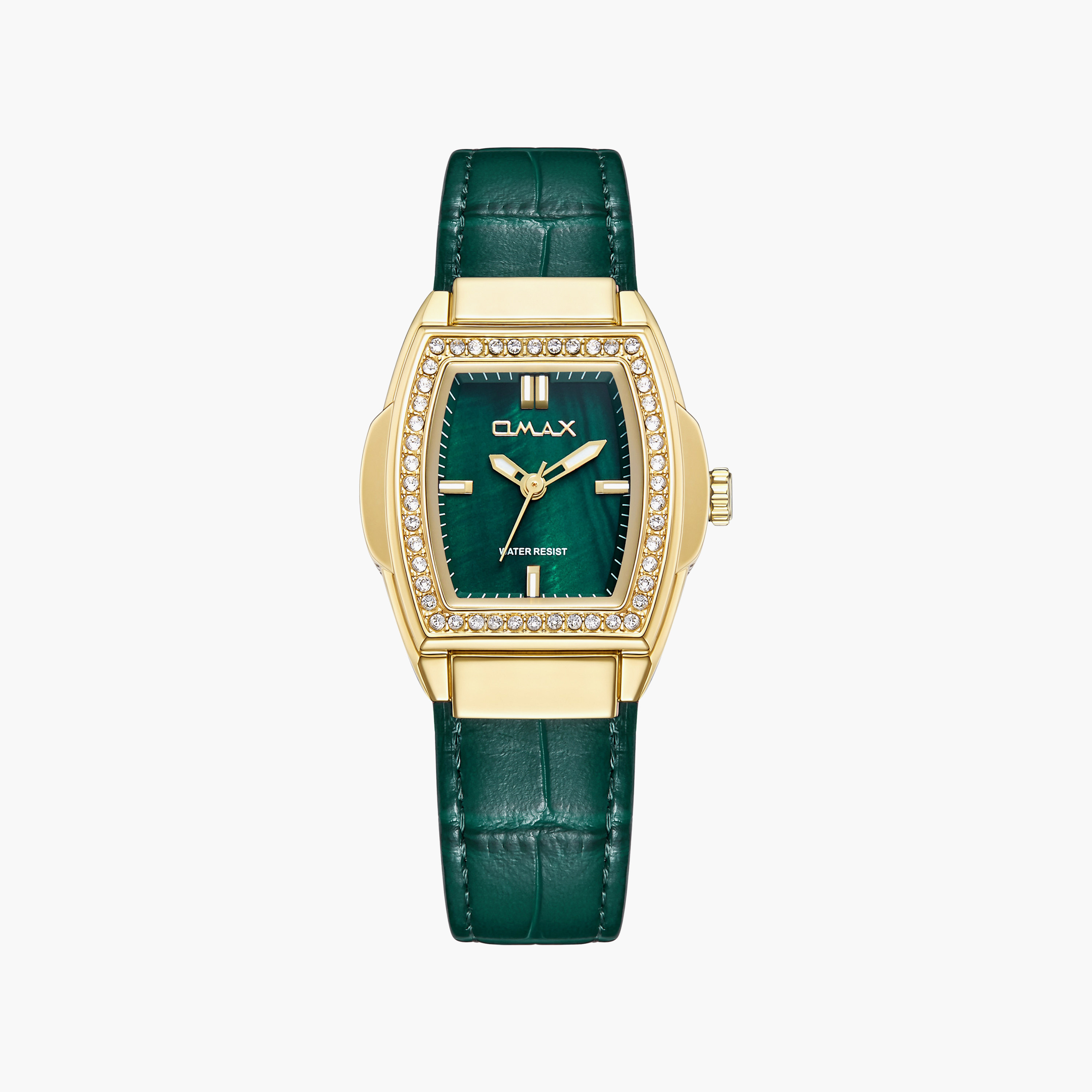 ساعة أوماكس النسائية التناظرية ذات الحزام المستطيل مقاس 30 مم مع مشبك | SQ-CSL002G66I3-women-watchesandjewellery-watches-image-1