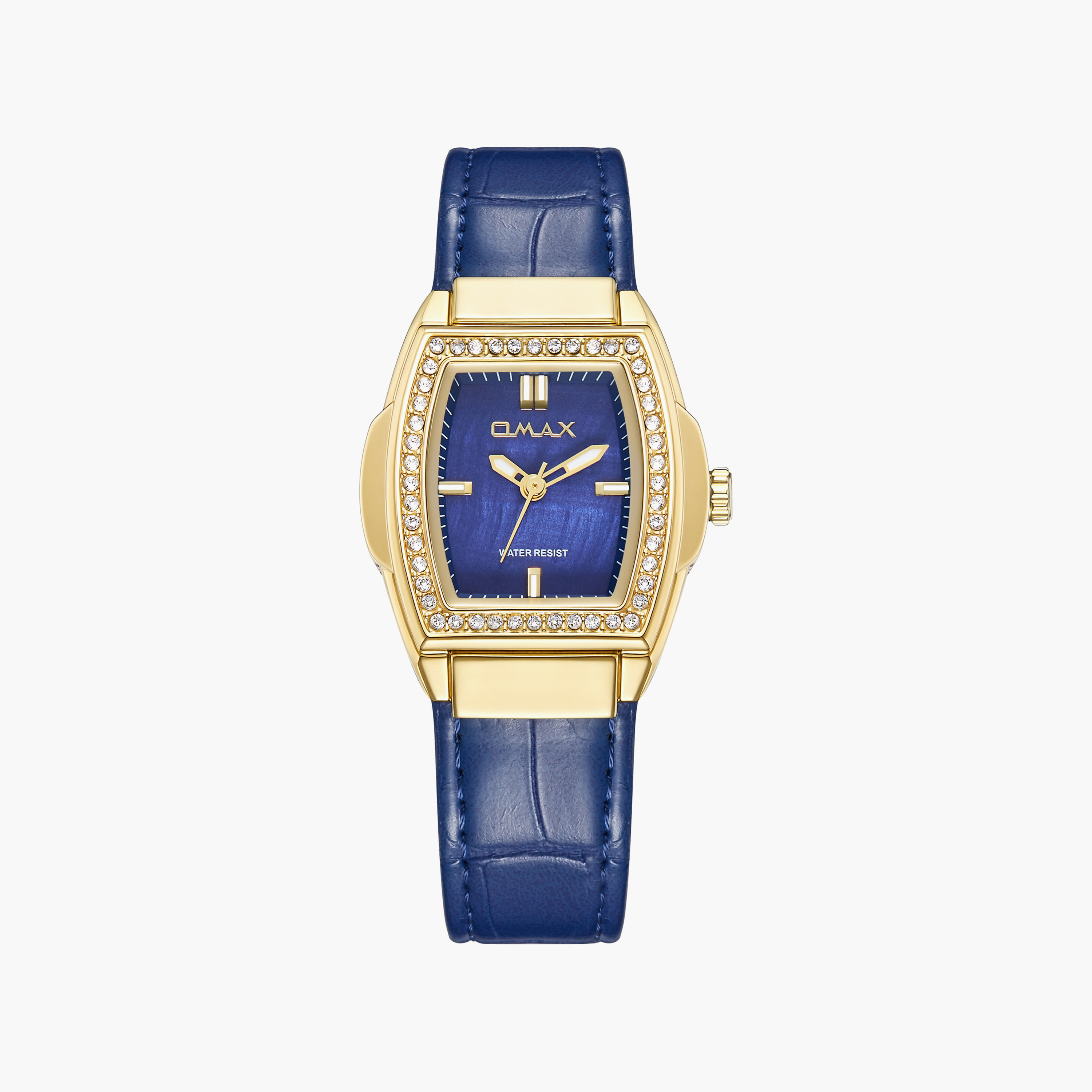 ساعة أوماكس النسائية التناظرية ذات الحزام المستطيل مقاس 30 مم مع مشبك | SQ-CSL002GJJI3-women-watchesandjewellery-watches-image-1