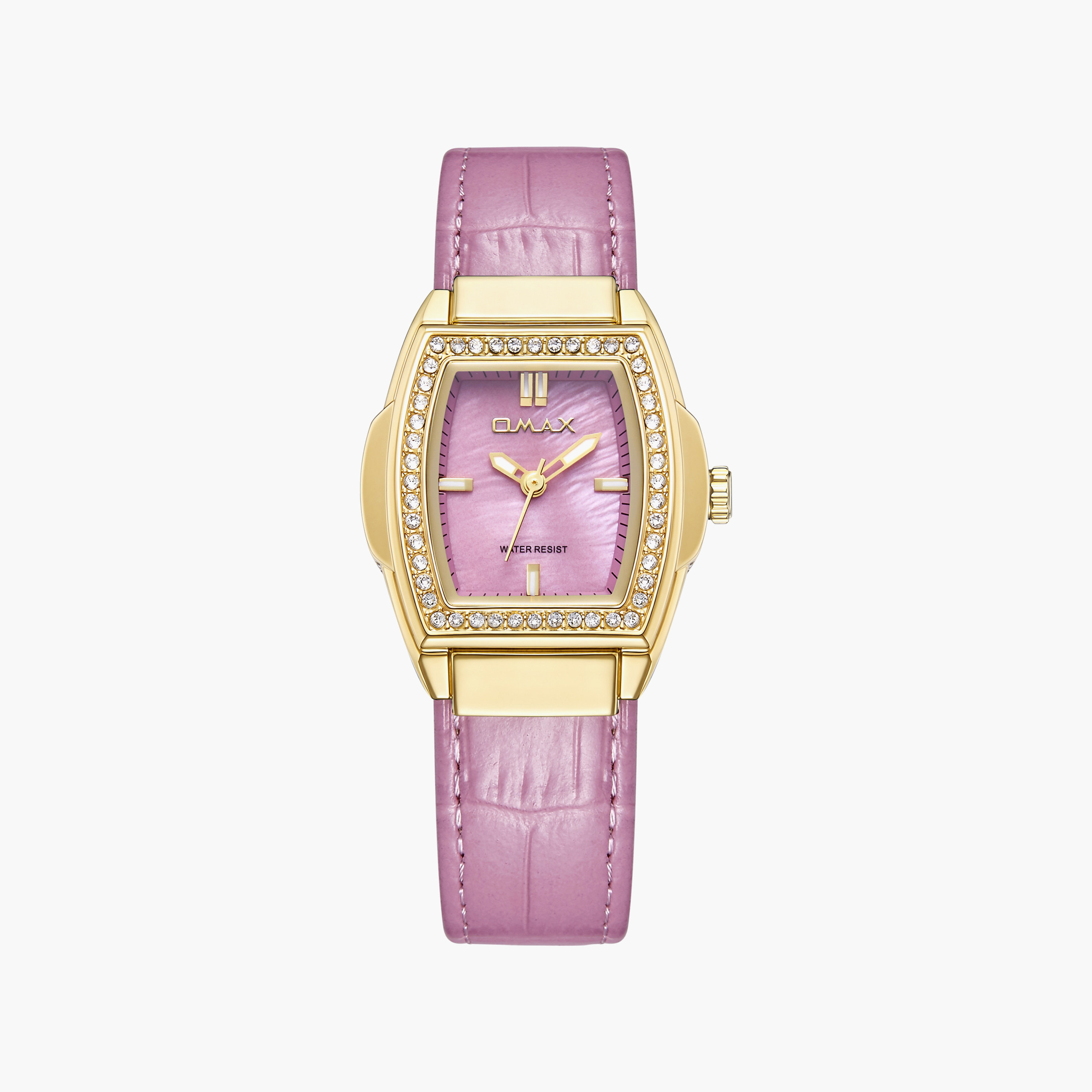 OMAX Women's Analog Rectangular 30 MM Strap Buckle Watch | SQ-CSL002GMMI3-women-watchesandjewellery-watches-image-1