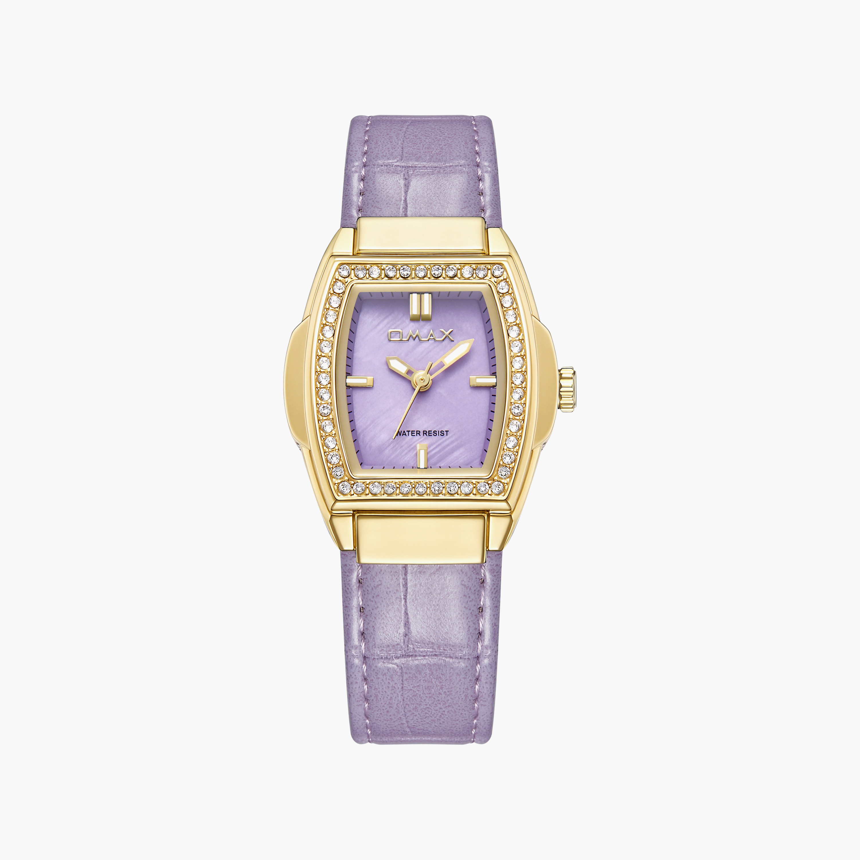 ساعة أوماكس النسائية التناظرية ذات الحزام المستطيل مقاس 30 مم مع مشبك | SQ-CSL002GZHI3-women-watchesandjewellery-watches-image-1
