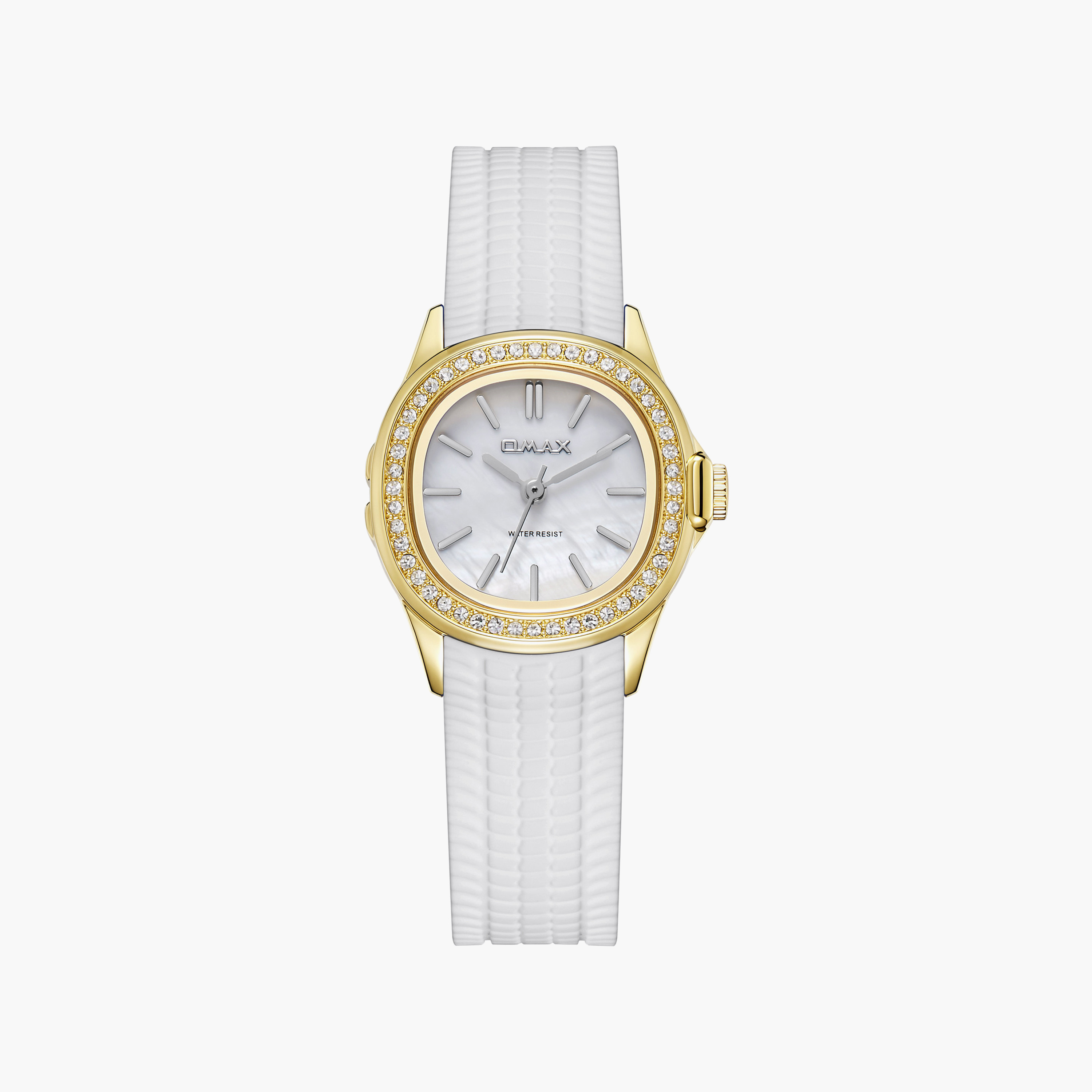 ساعة أوماكس النسائية التناظرية الدائرية مقاس 28 مم بإبزيم فراشة | SQ-ESS002G33I1-women-watchesandjewellery-watches-image-1