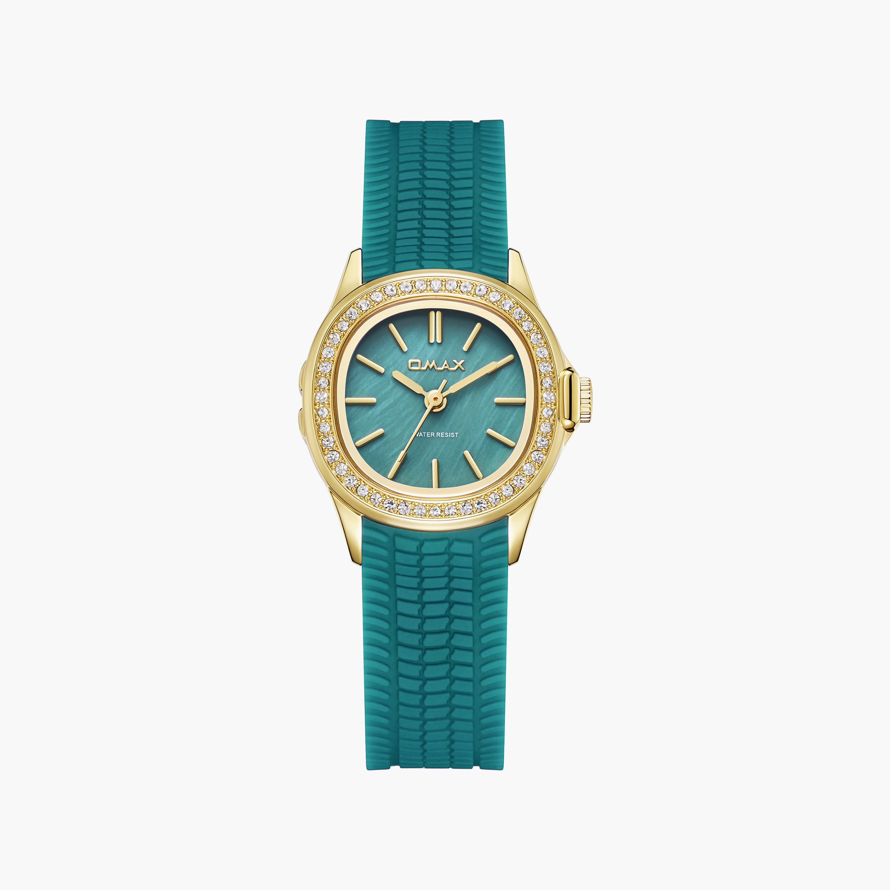 ساعة أوماكس النسائية التناظرية الدائرية مقاس 28 مم بإبزيم فراشة | SQ-ESS002G33I1-women-watchesandjewellery-watches-image-1