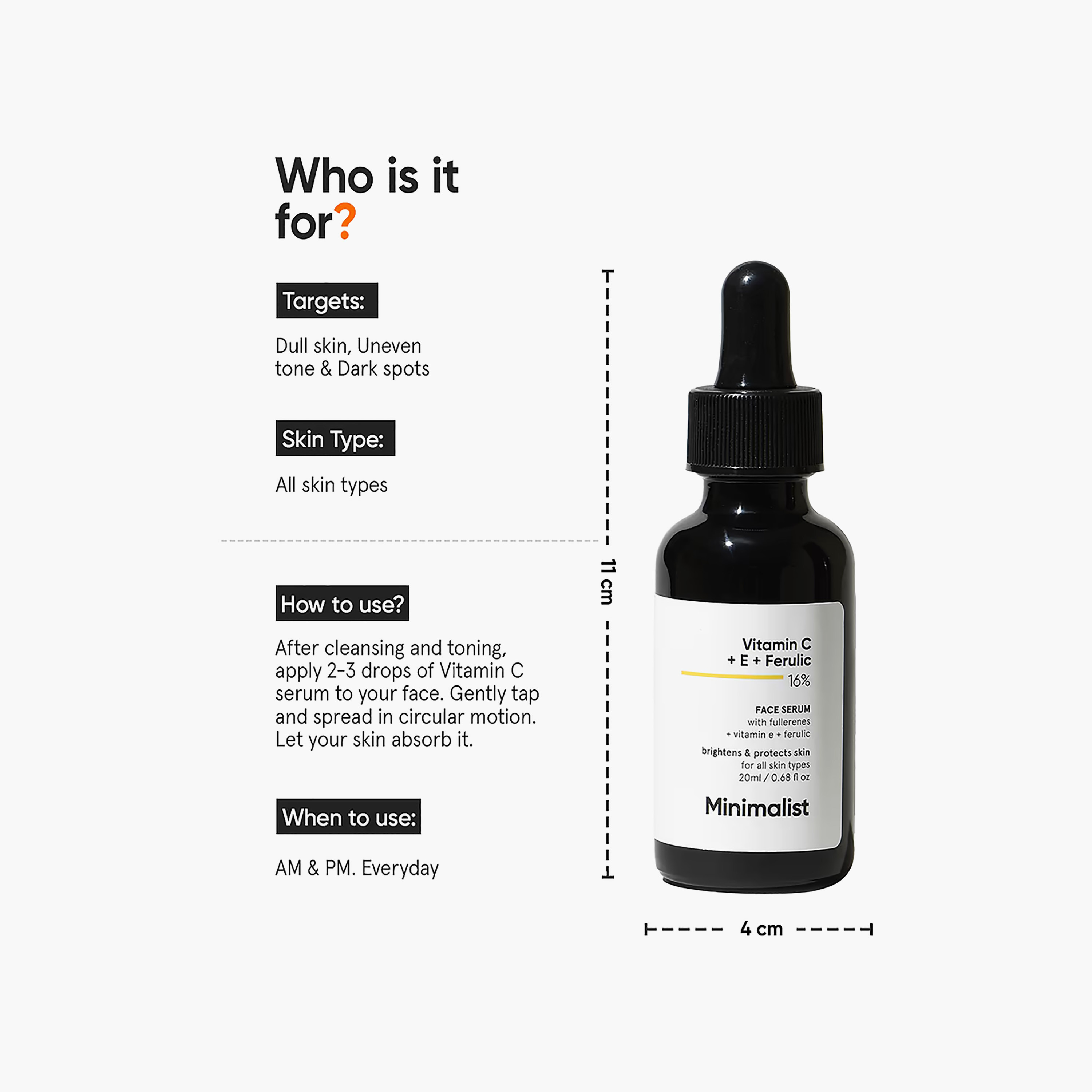 Minimalist Vitamin C + E + Ferulic Acid 16% Face Serum 20 ml-beautyandpersonalcare-skin-treatmentsandserums-image-3