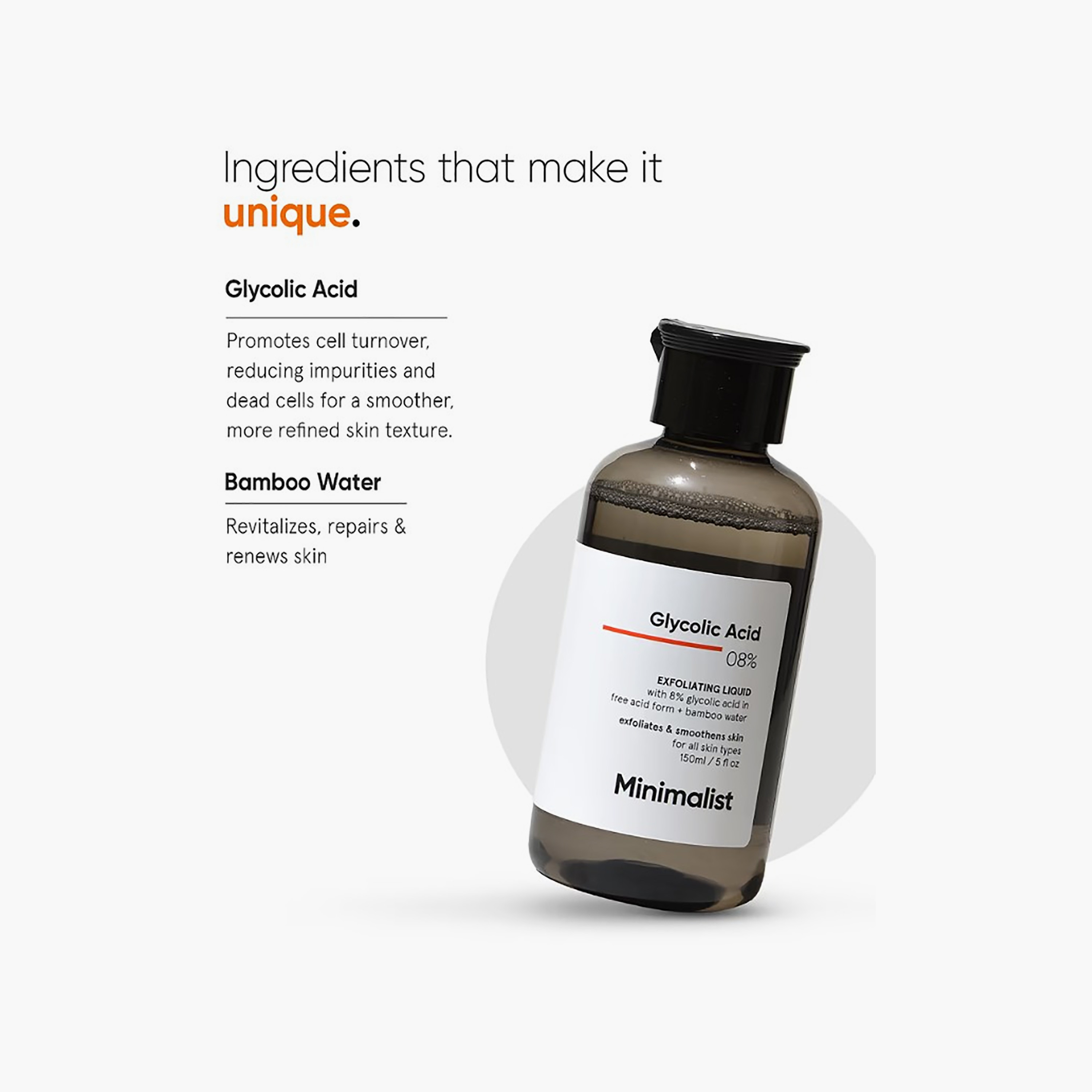 Minimalist Glycolic Acid 8% Exfoliating Liquid 150 ml-beautyandpersonalcare-skin-tonerandmists-image-2