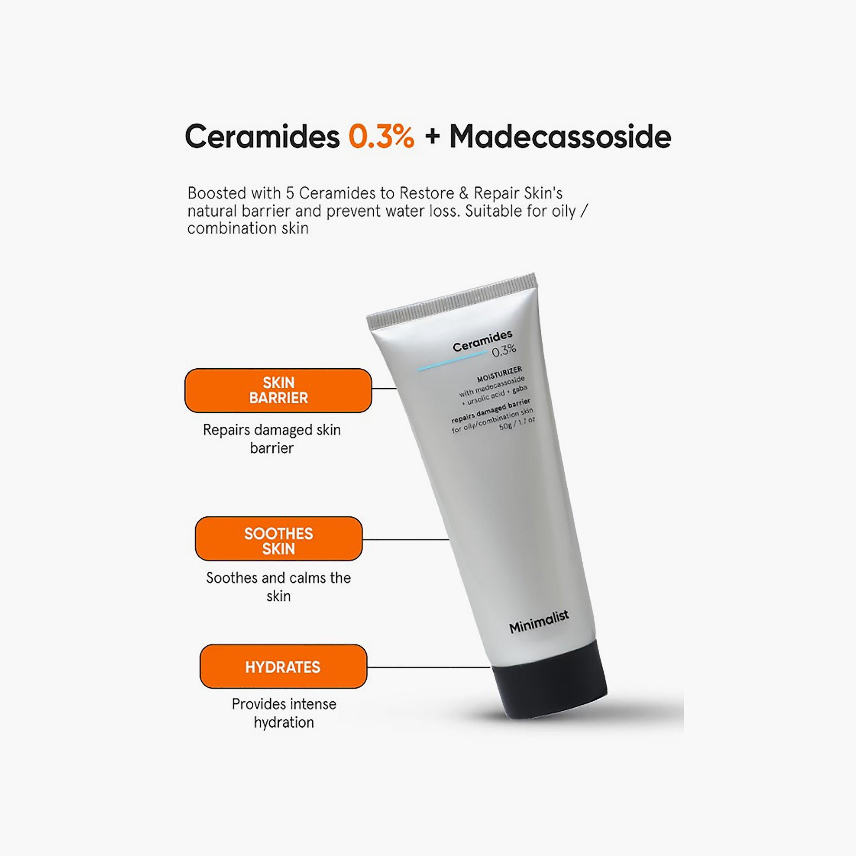Minimalist Ceramides 0.3% + Madecassoside Moisturizer 50 g-beautyandpersonalcare-skin-moisturisers-facemoisturisers-image-2
