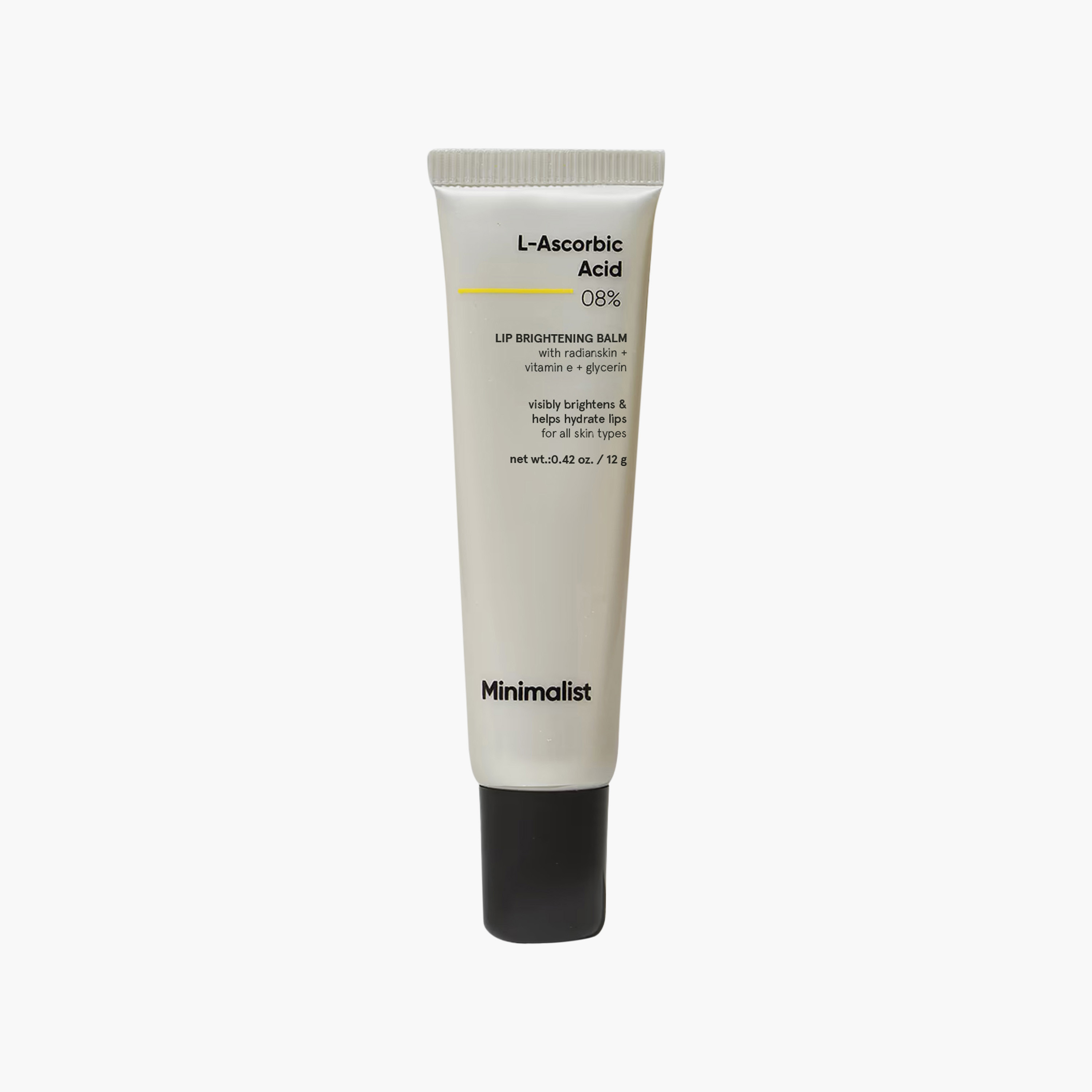 مرطب شفاه مفتّح بحمض الأسكوربيك 8% من مينيماليست، 12 غرام-beautyandpersonalcare-skin-lipcare-lipbalm-image-1