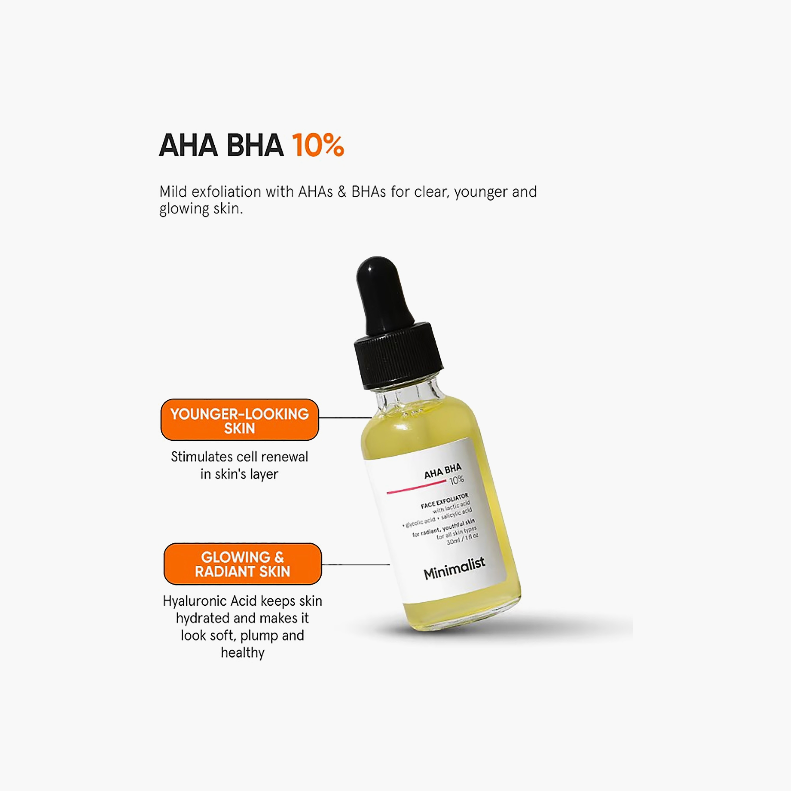 مقشر الوجه مينيماليست AHA BHA 10%، 30 مل-beautyandpersonalcare-skin-masks-masksandpeels-image-2