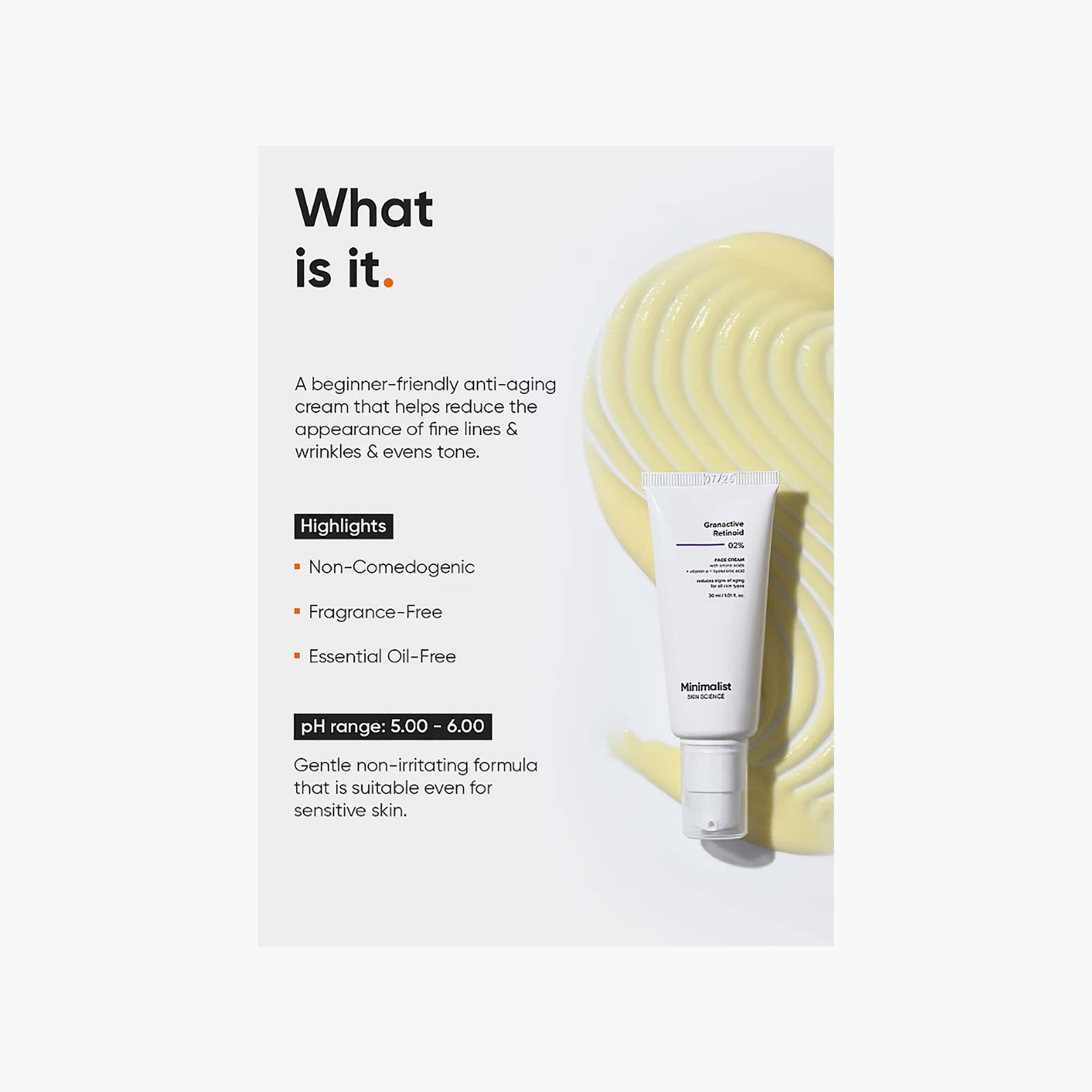كريم الوجه مينيماليست غران أكتيف ريتينويد 2%، 30 مل-beautyandpersonalcare-skin-moisturisers-nightcreams-image-2