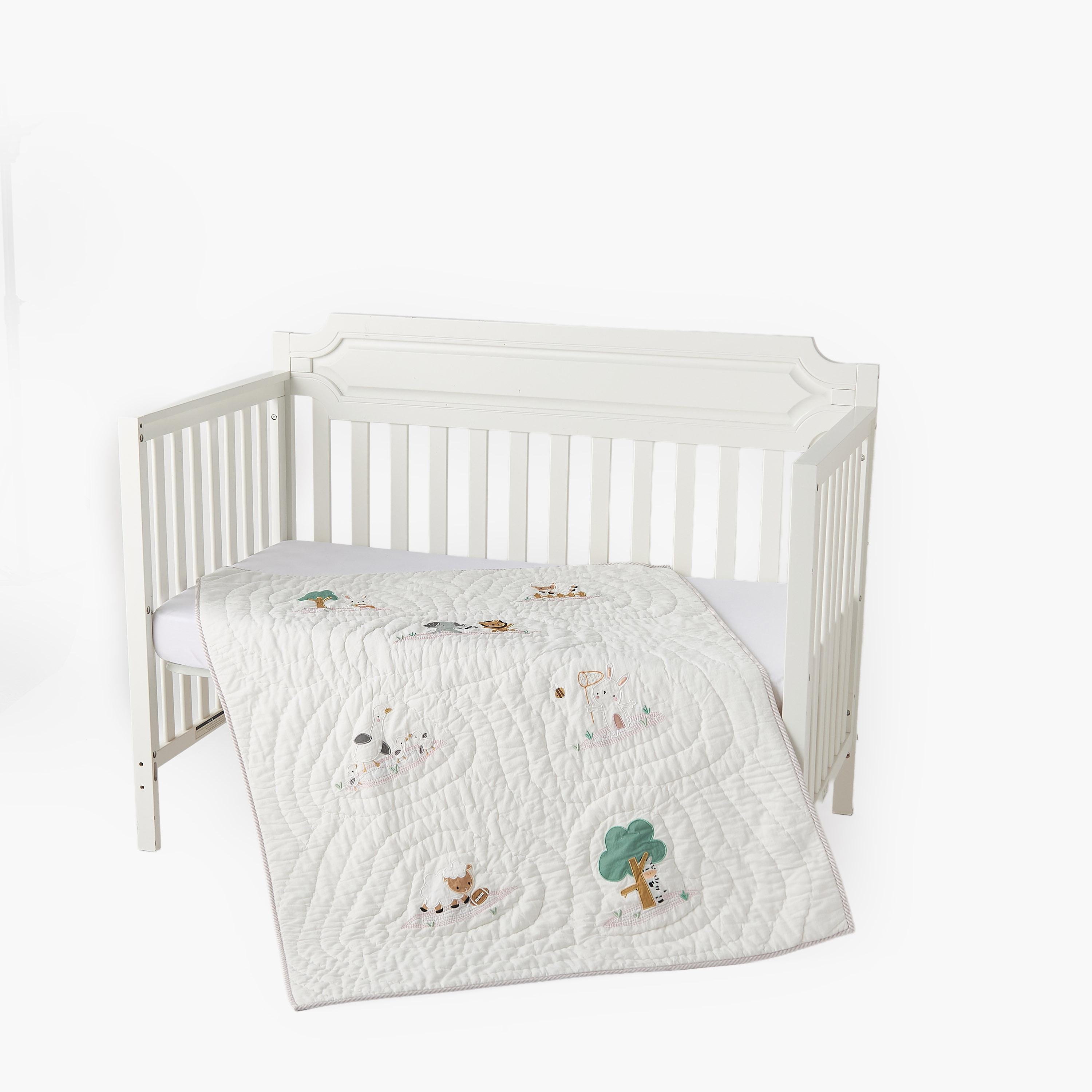 لحاف قطن مطرز بطبعات سفاري من جونيورز-baby-nursery-blanketsandswaddles-blanketsandquilts-image-5