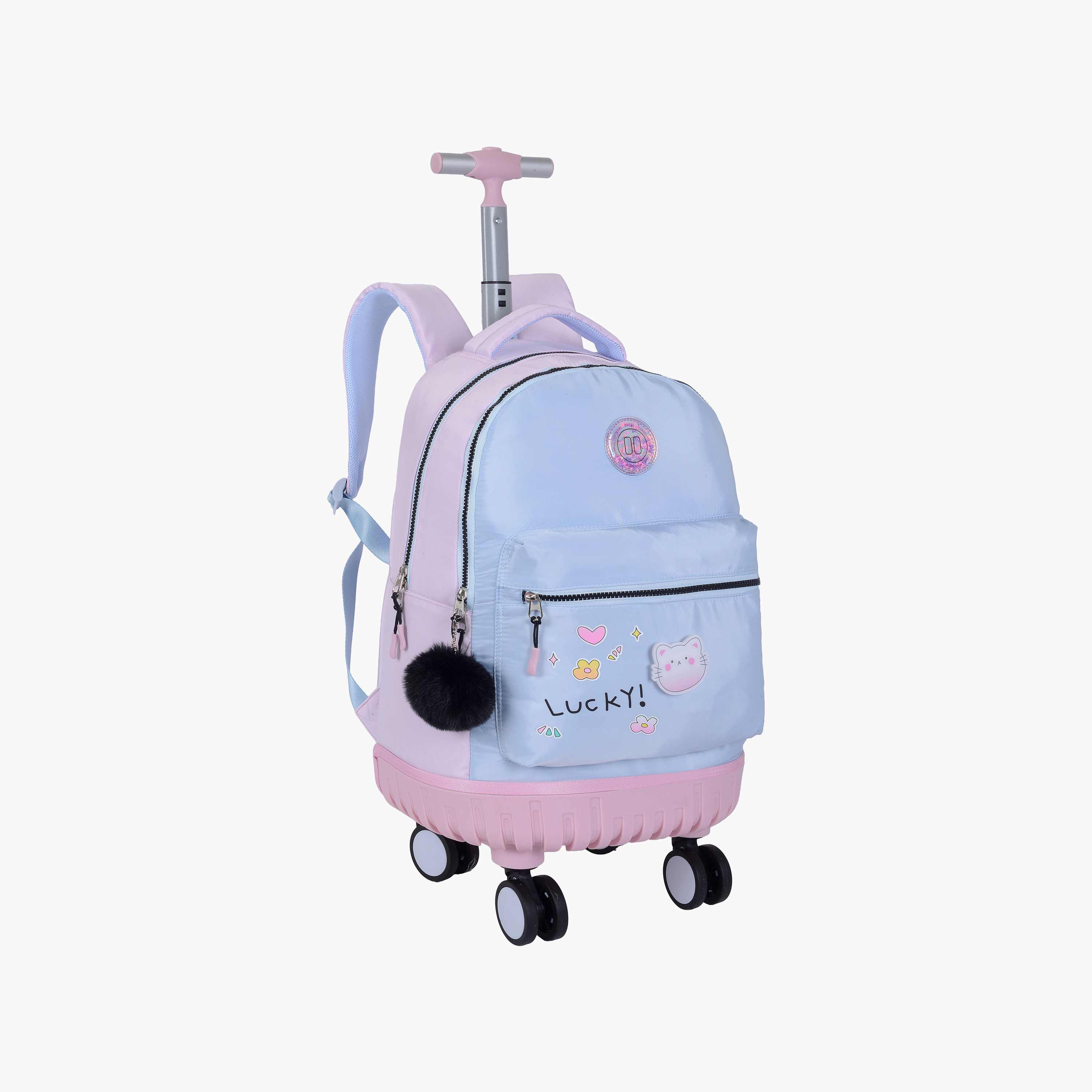 Pause 2-Piece Trolley Bag for Girls 13+ Years with Pencil Case - 18 Inch-school-bagsandbackpacks-trolleybags-image-3