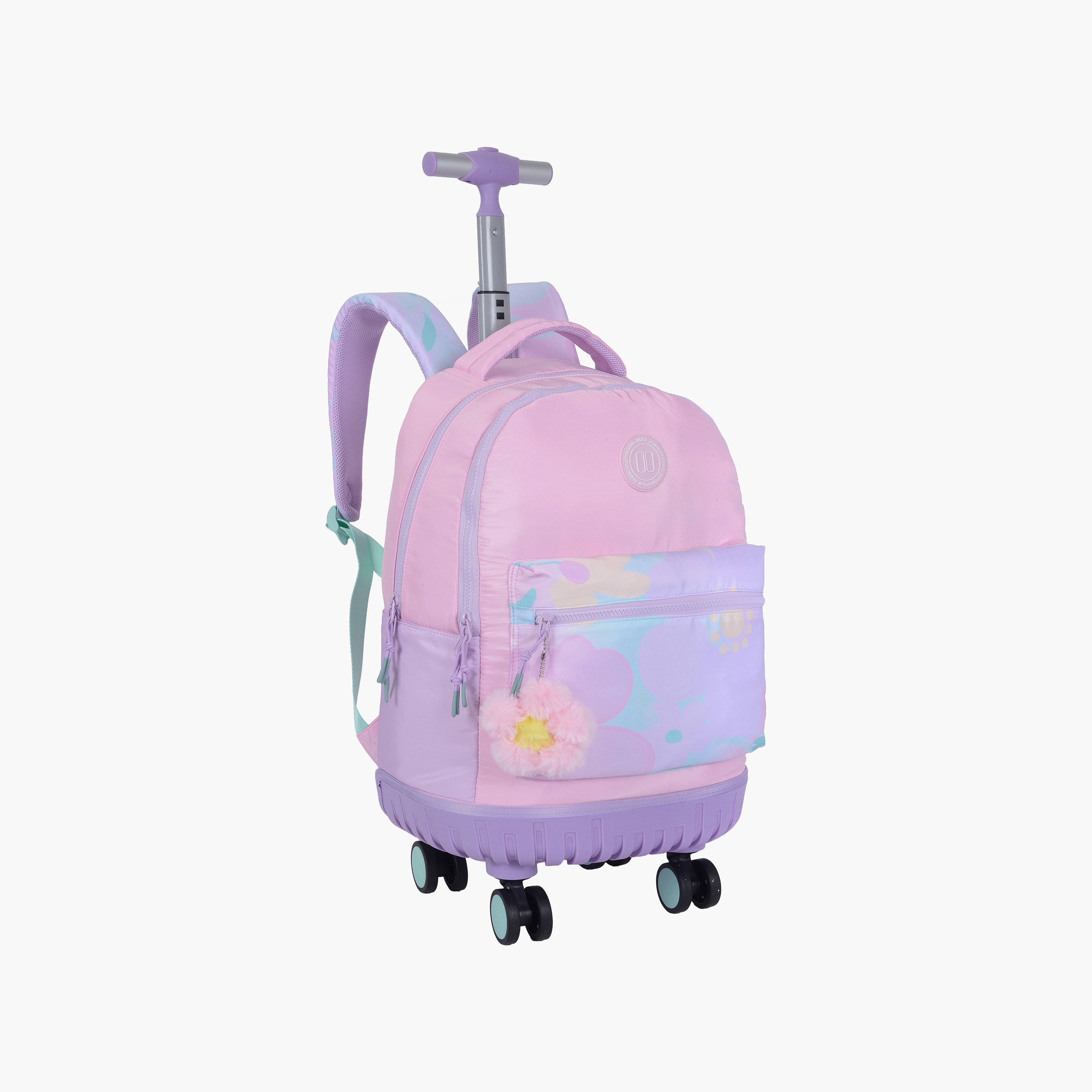 حقيبة ترولي من قطعتين من بوز للبنات من عمر 13 سنة فما فوق مع مقلمة - 18 بوصة-school-bagsandbackpacks-trolleybags-image-3