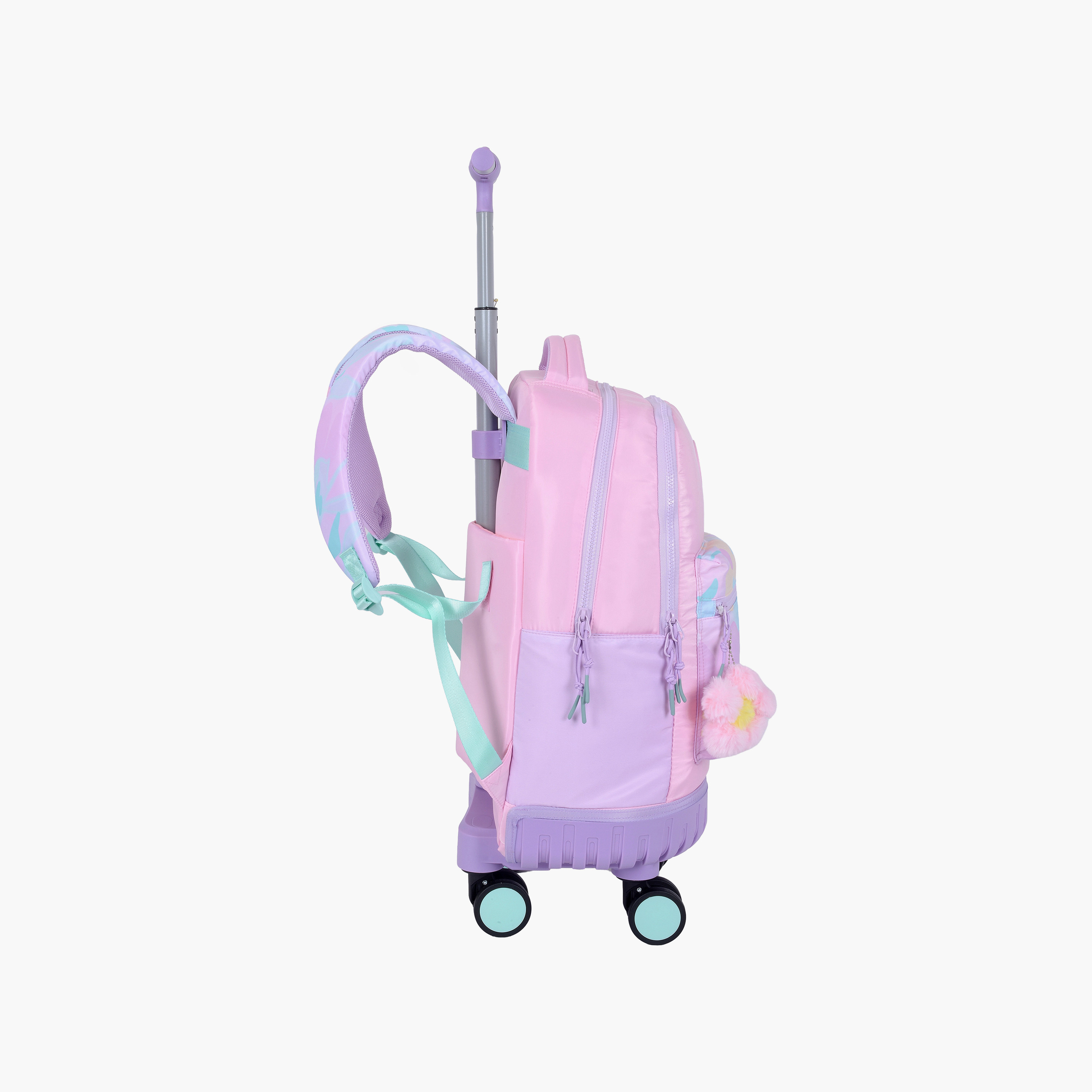 حقيبة ترولي من قطعتين من بوز للبنات من عمر 13 سنة فما فوق مع مقلمة - 18 بوصة-school-bagsandbackpacks-trolleybags-image-5