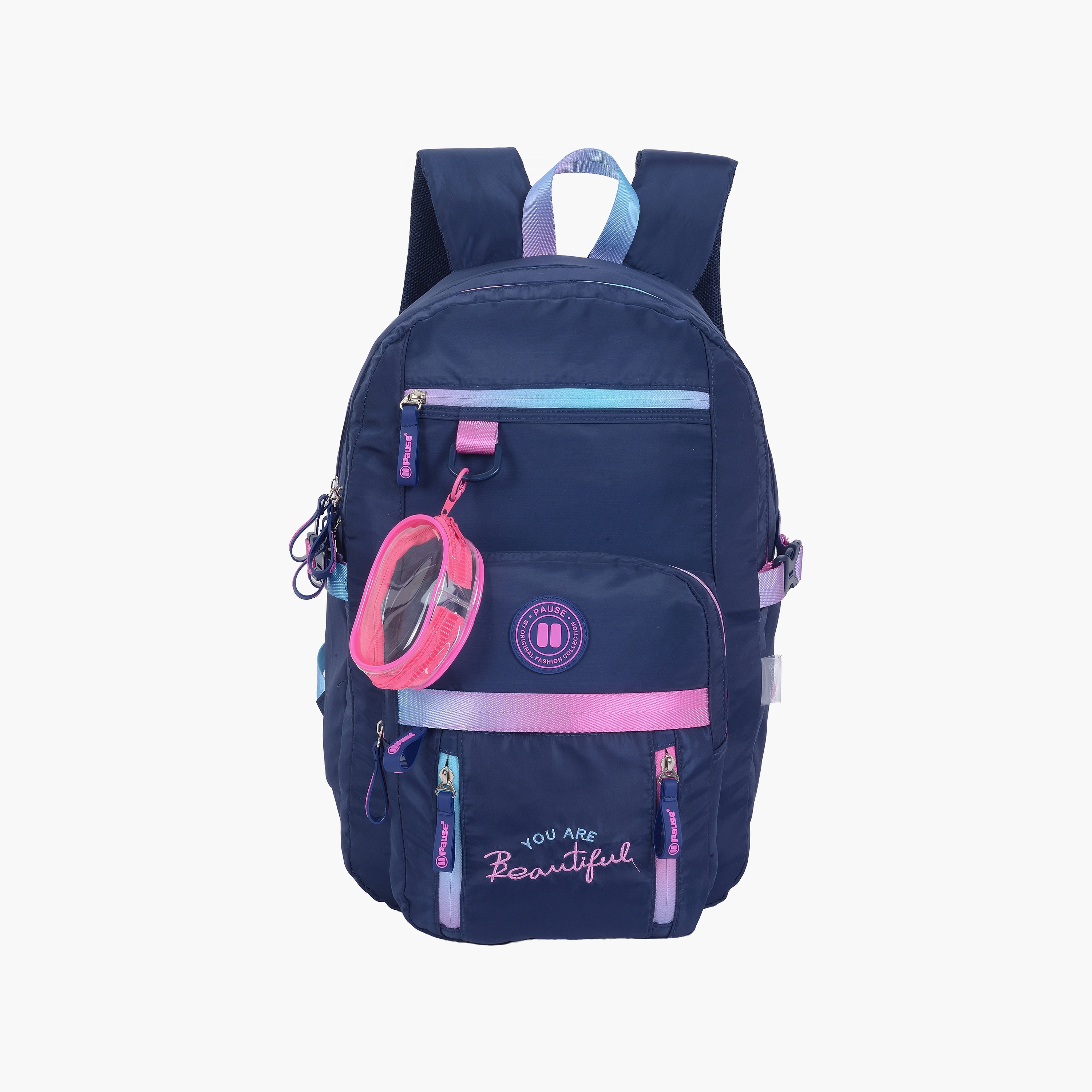 Pause 2-Piece School Backpack Set for Girls 13+ Years with Laptop Pocket & Pencil Case - 18 Inch-school-bagsandbackpacks-backpacks-image-1