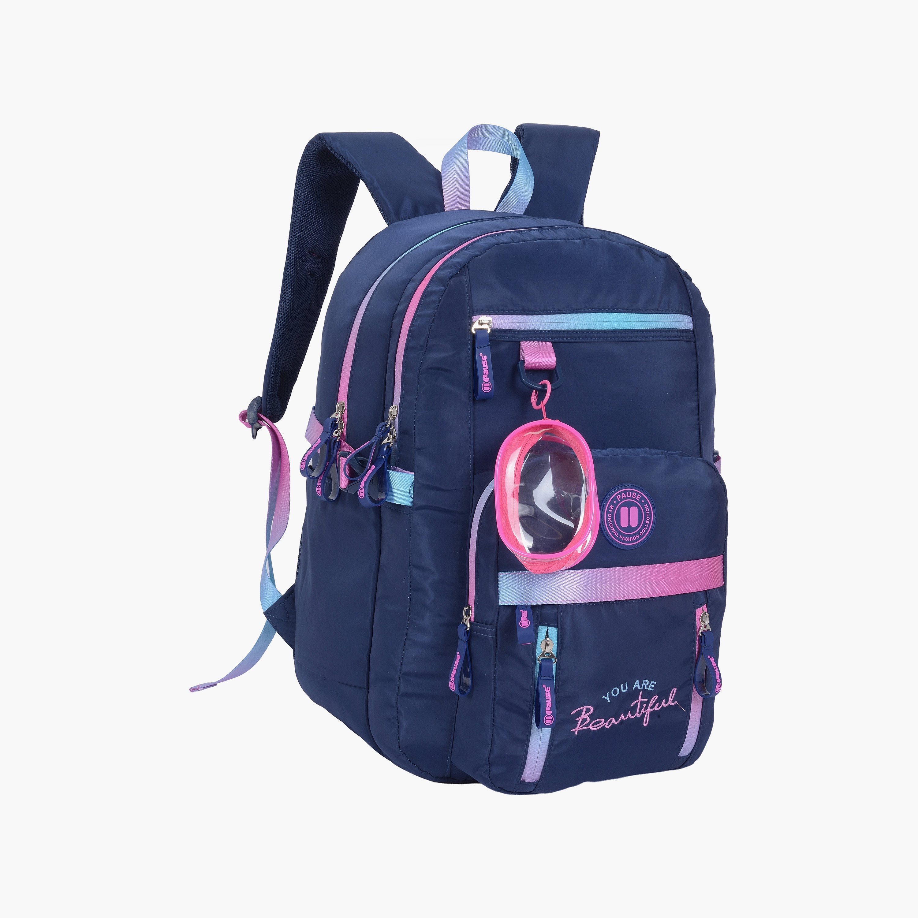 Pause 2-Piece School Backpack Set for Girls 13+ Years with Laptop Pocket & Pencil Case - 18 Inch-school-bagsandbackpacks-backpacks-image-2