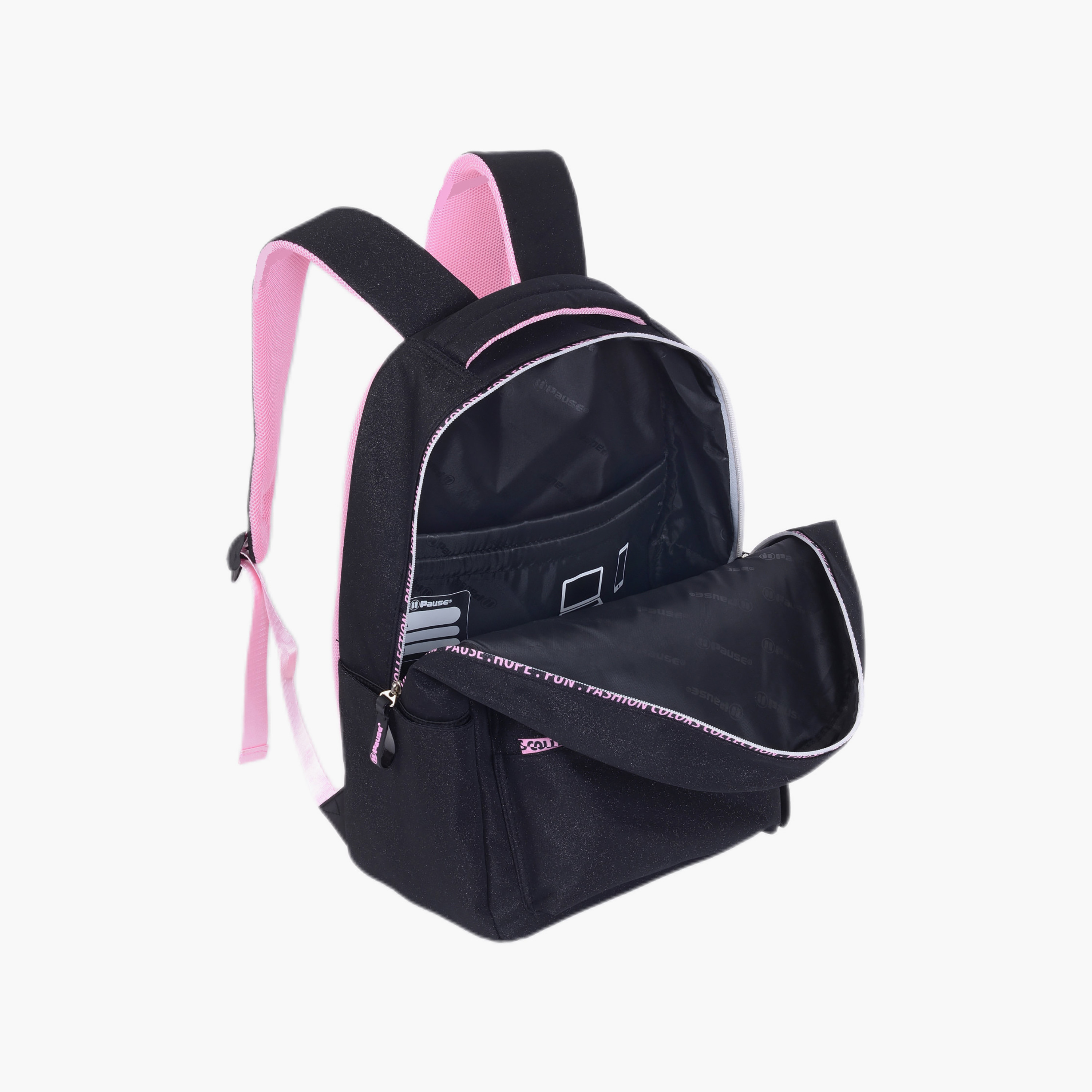 Pause 2-Piece School Backpack Set for Girls 13+ Years with Laptop Pocket & Lunch Bag - 17 Inch-school-bagsandbackpacks-backpacks-image-1