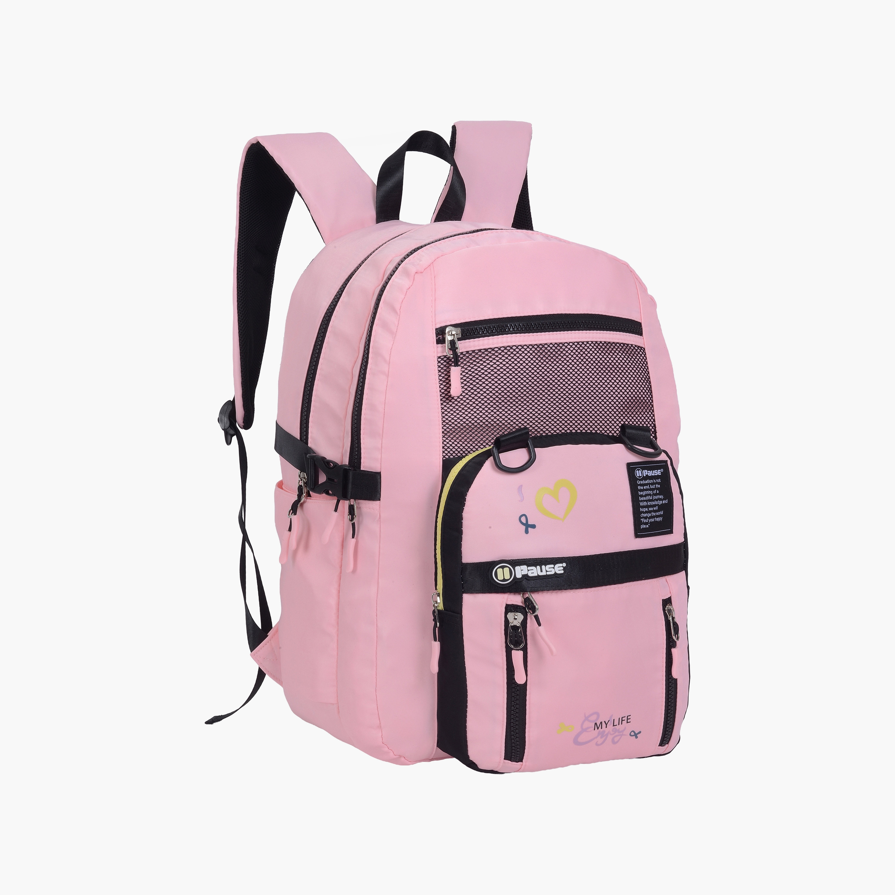 Pause 2-Piece School Backpack Set for Girls 13+ Years with Laptop Pocket & Pencil Case - 18 Inch-school-bagsandbackpacks-backpacks-image-3