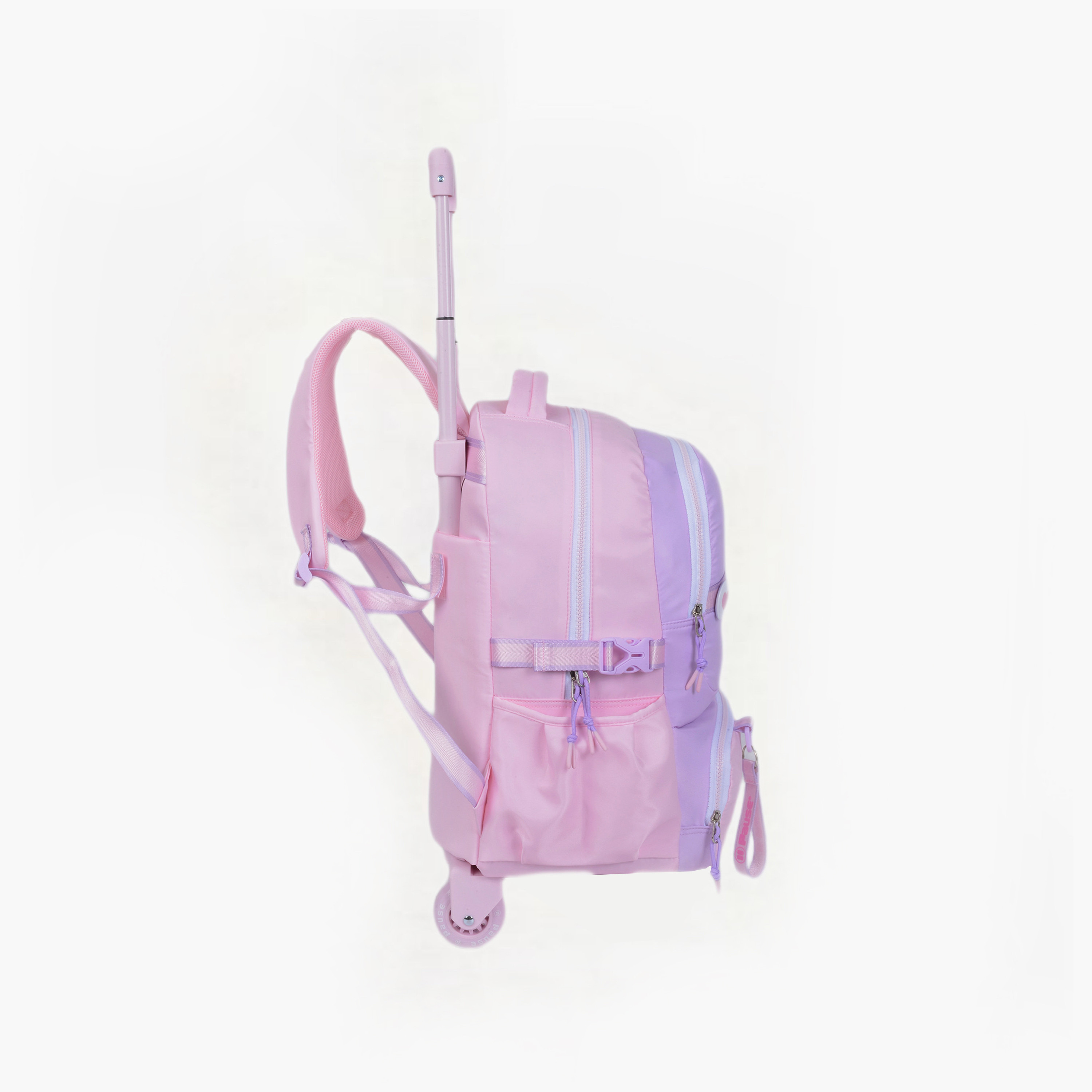 حقيبة ترولي من بوز للبنات من عمر 13 سنة فما فوق، مزودة بجيوب أمامية وجانبية - 18 بوصة-school-bagsandbackpacks-trolleybags-image-4