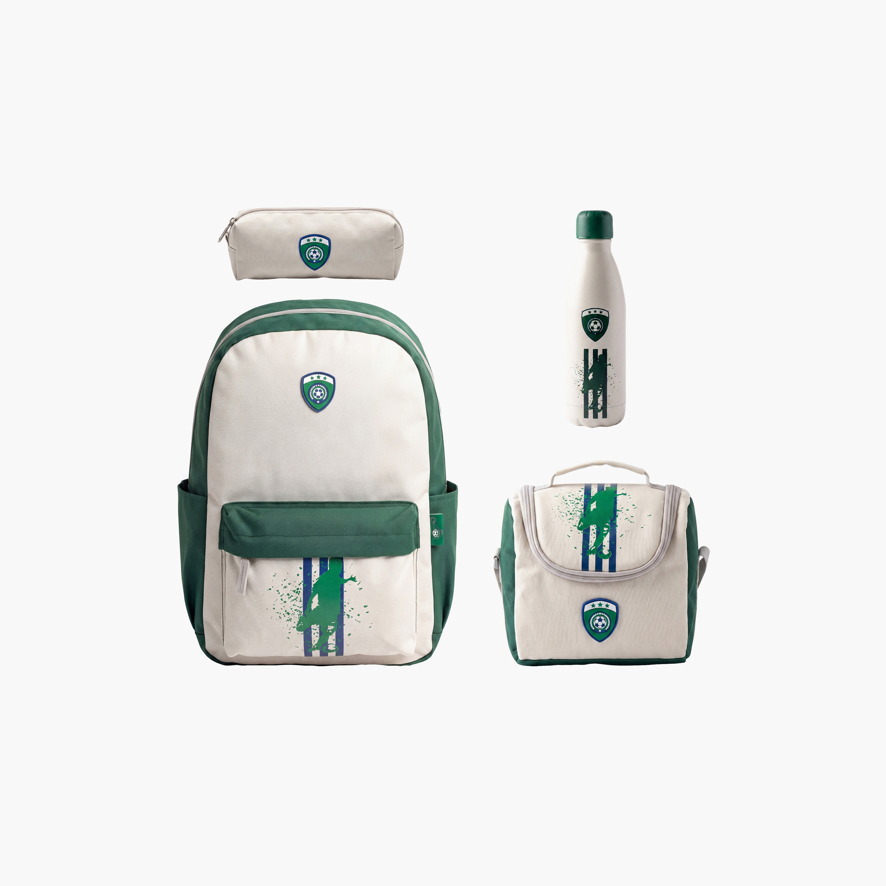 Pause 4-Piece School Backpack Set with Lunch Bag & Pencil Case - 16 Inch-school-bagsandbackpacks-backpacks-image-1