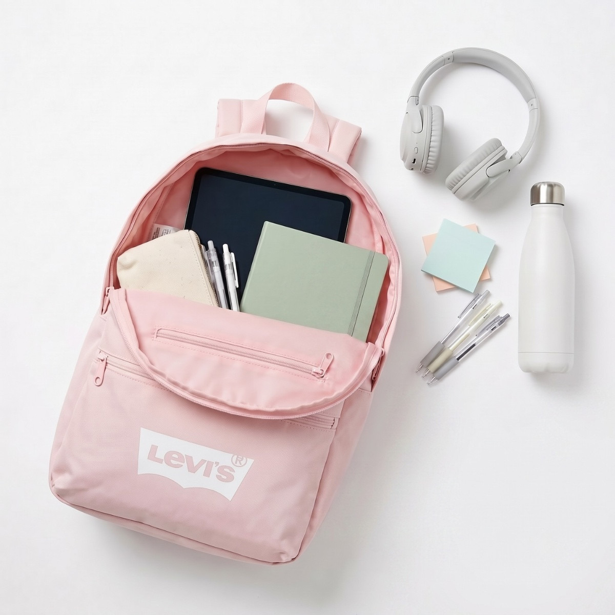 Levi's Plain Backpack With Laptop Compartment 18 Inch-school-bagsandbackpacks-backpacks-image-2