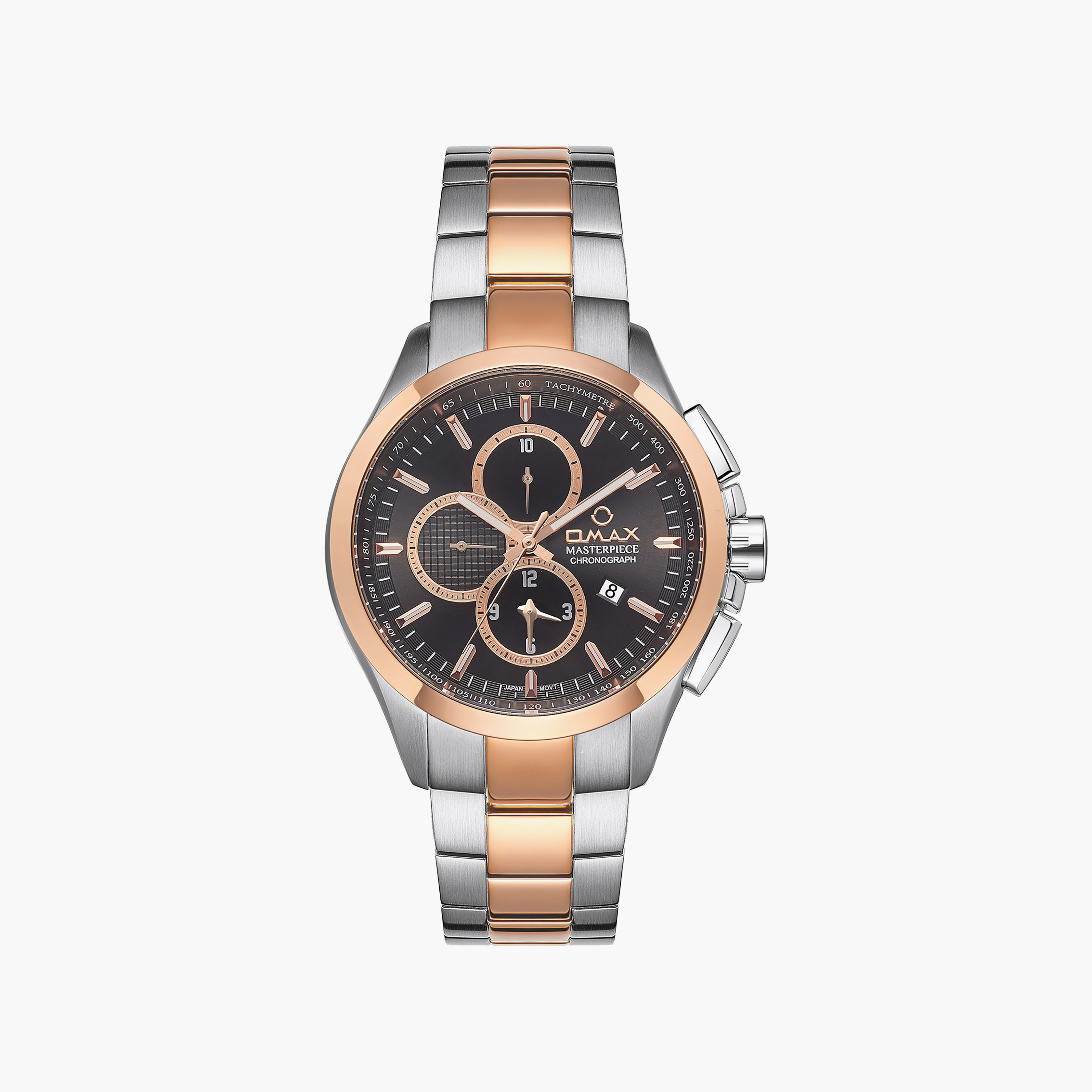 ساعة OMAX النسائية كرونوغراف دائرية 30 مم بإبزيم فراشة | ML36C2CI-women-watchesandjewellery-watches-image-1