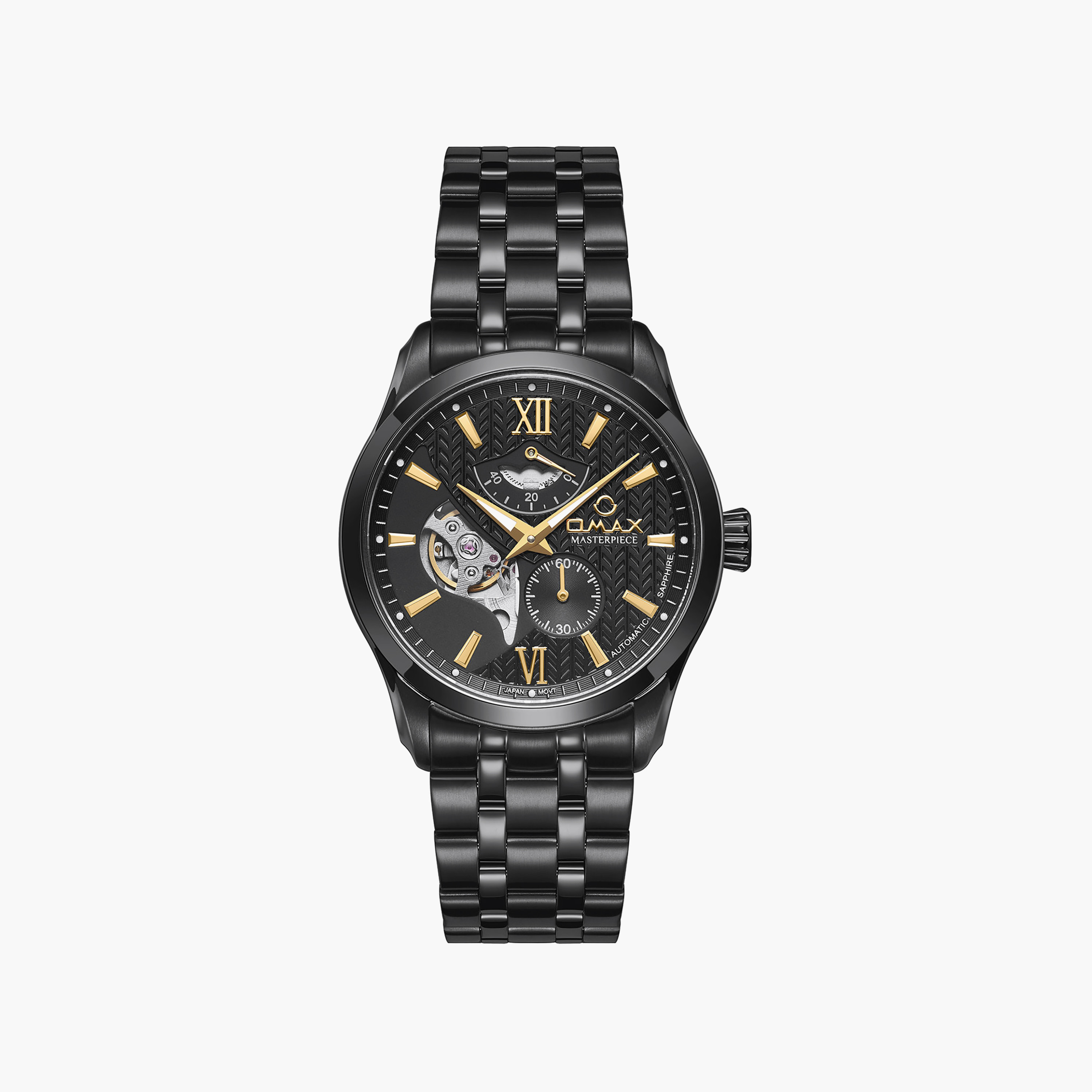ساعة أوماكس رجالية أوتوماتيكية دائرية 40 مم بإبزيم فراشة | OAOR006M22I-men-watchesandjewellery-watches-image-1