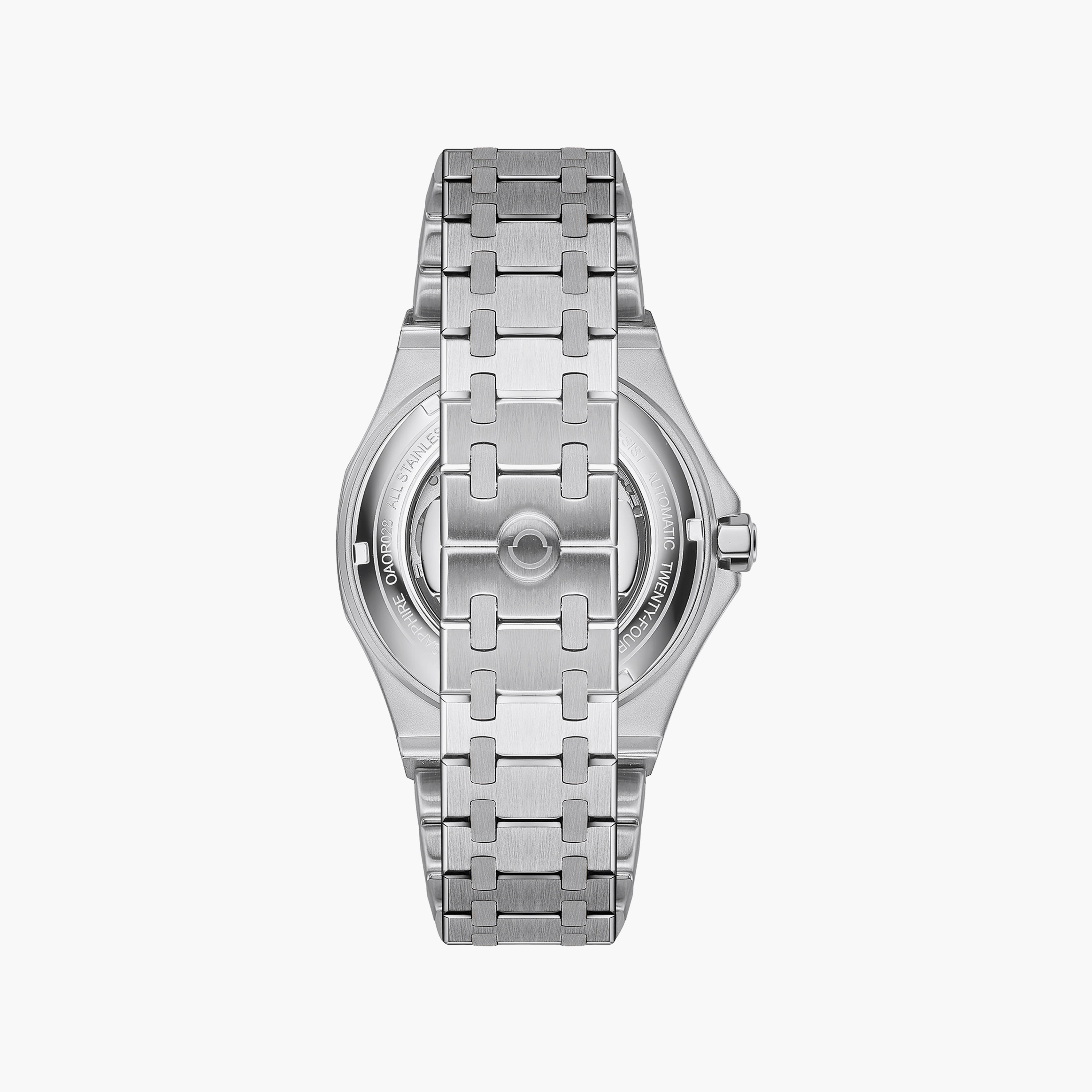 OMAX Men's Automatic Round 40 MM Butterfly Buckle Watch | OAOR028P26I-men-watchesandjewellery-watches-image-3