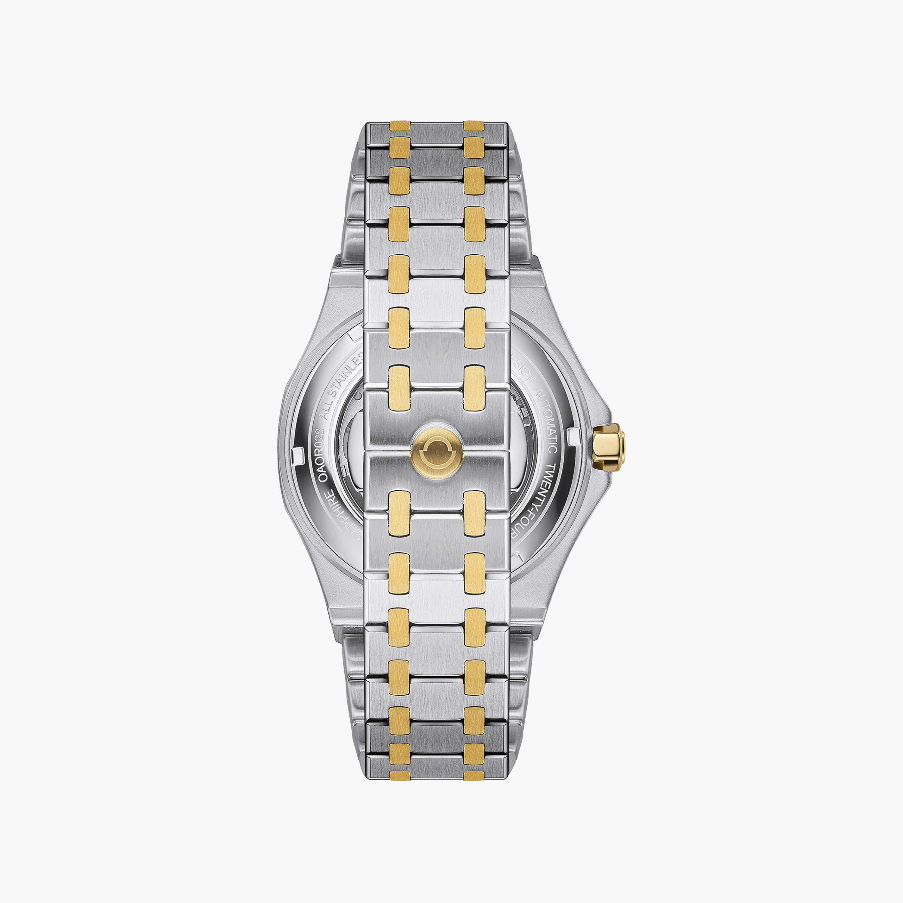OMAX Men's Automatic Round 40 MM Butterfly Buckle Watch | OAOR028T2TI-men-watchesandjewellery-watches-image-3