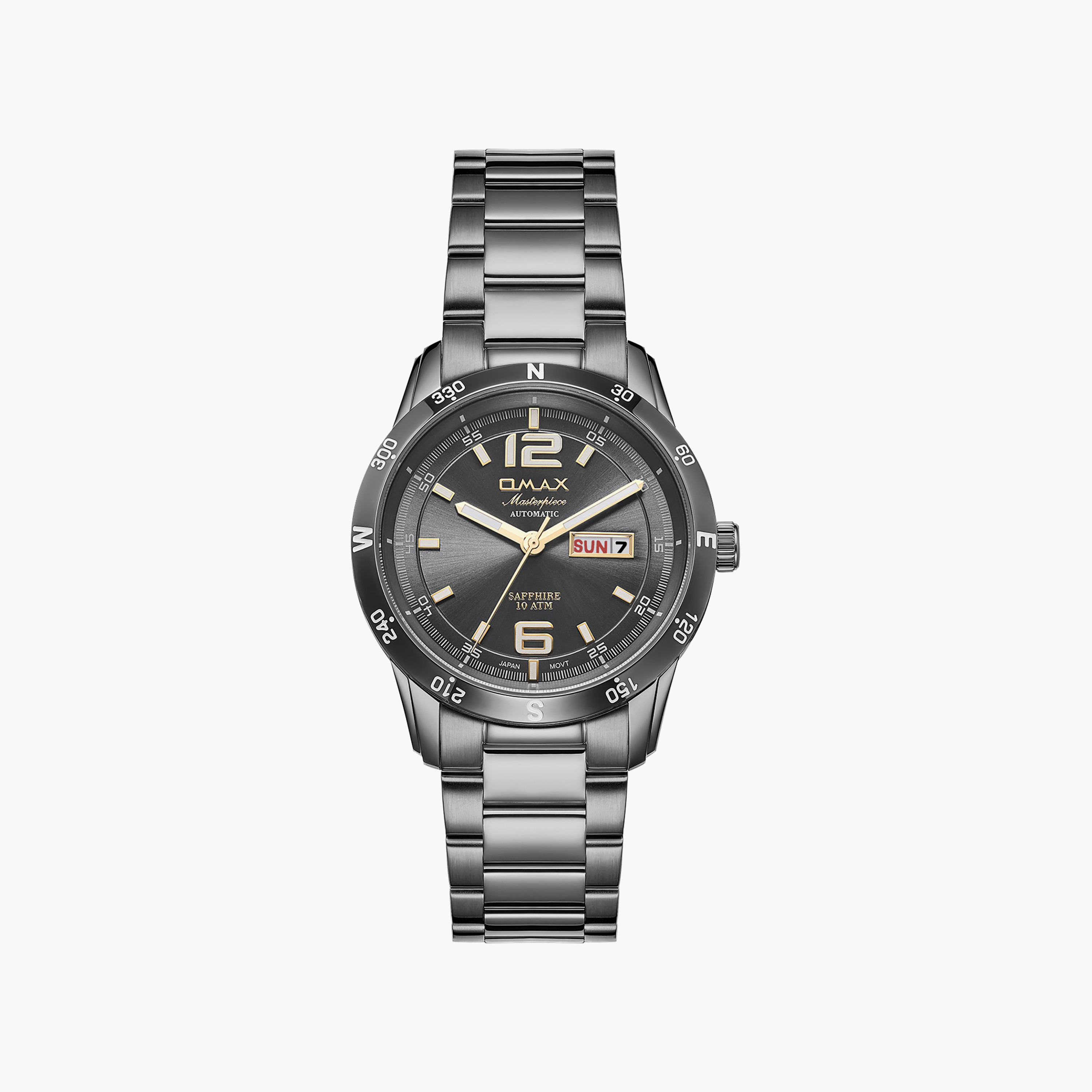 OMAX Men's Automatic Round 40 MM Butterfly Buckle Watch | OSA024N99I-men-watchesandjewellery-watches-image-1