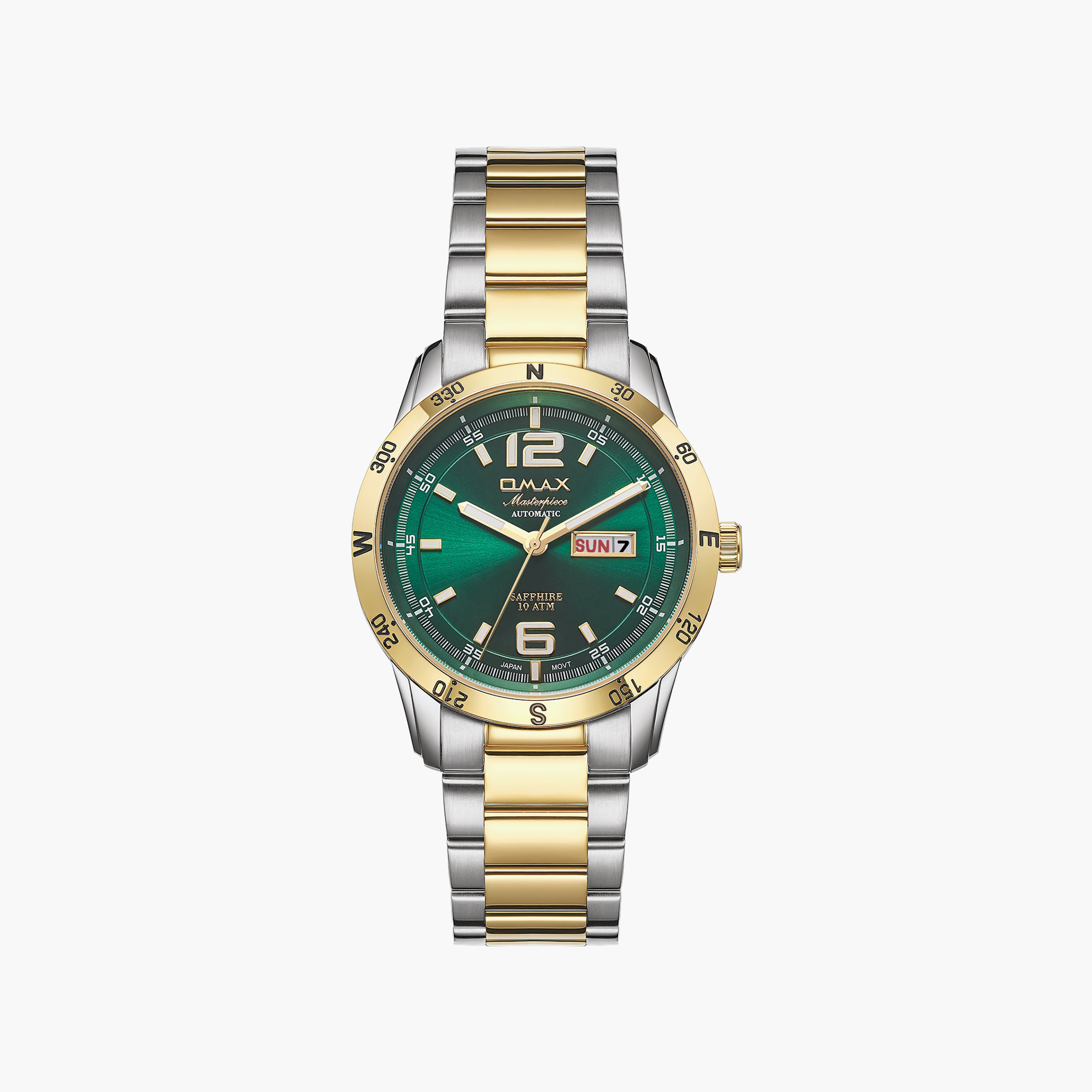 OMAX Men's Automatic Round 40 MM Butterfly Buckle Watch | OSA024T9TI-men-watchesandjewellery-watches-image-1