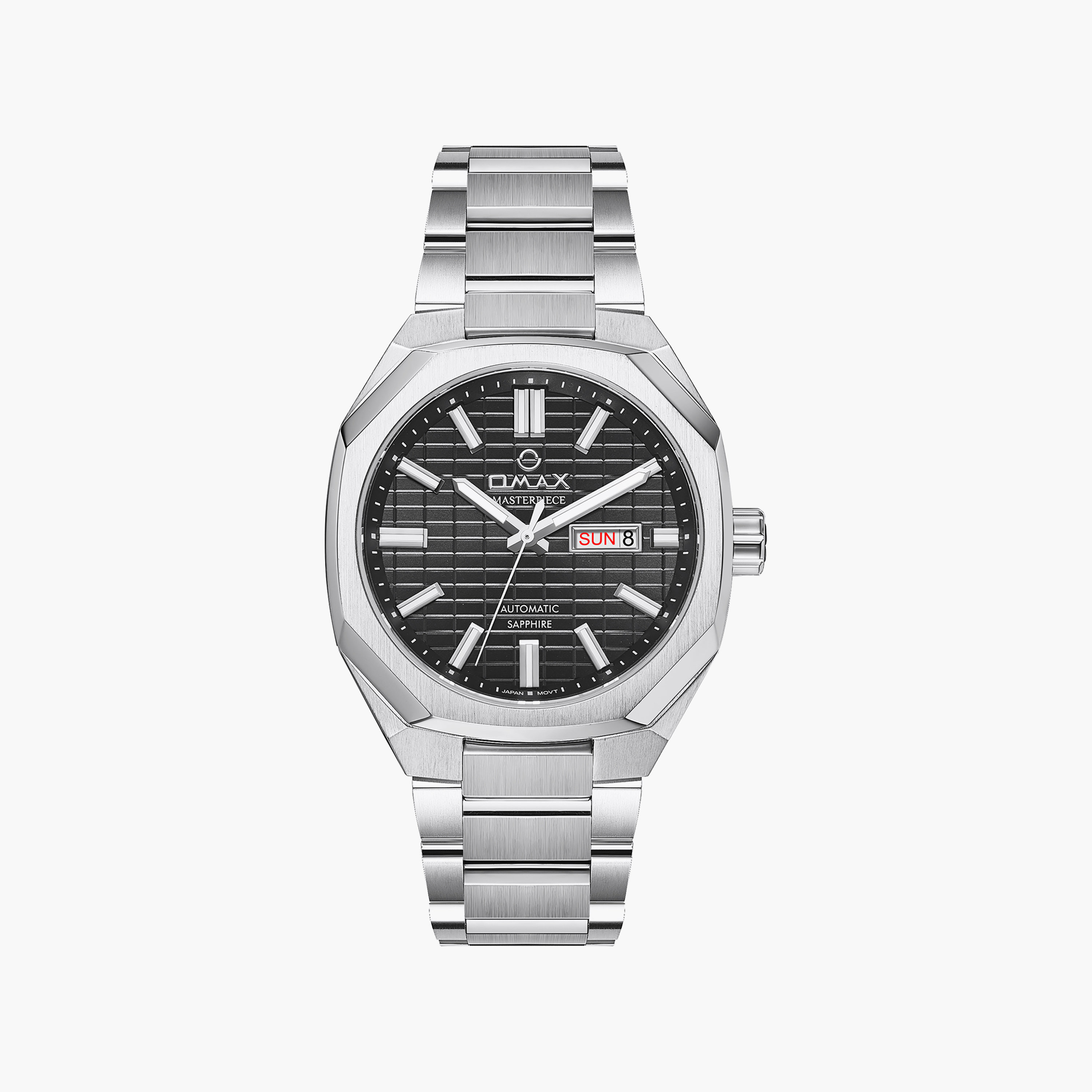 OMAX Men's Automatic Round 40 MM Butterfly Buckle Watch | OSA043P26I-men-watchesandjewellery-watches-image-1