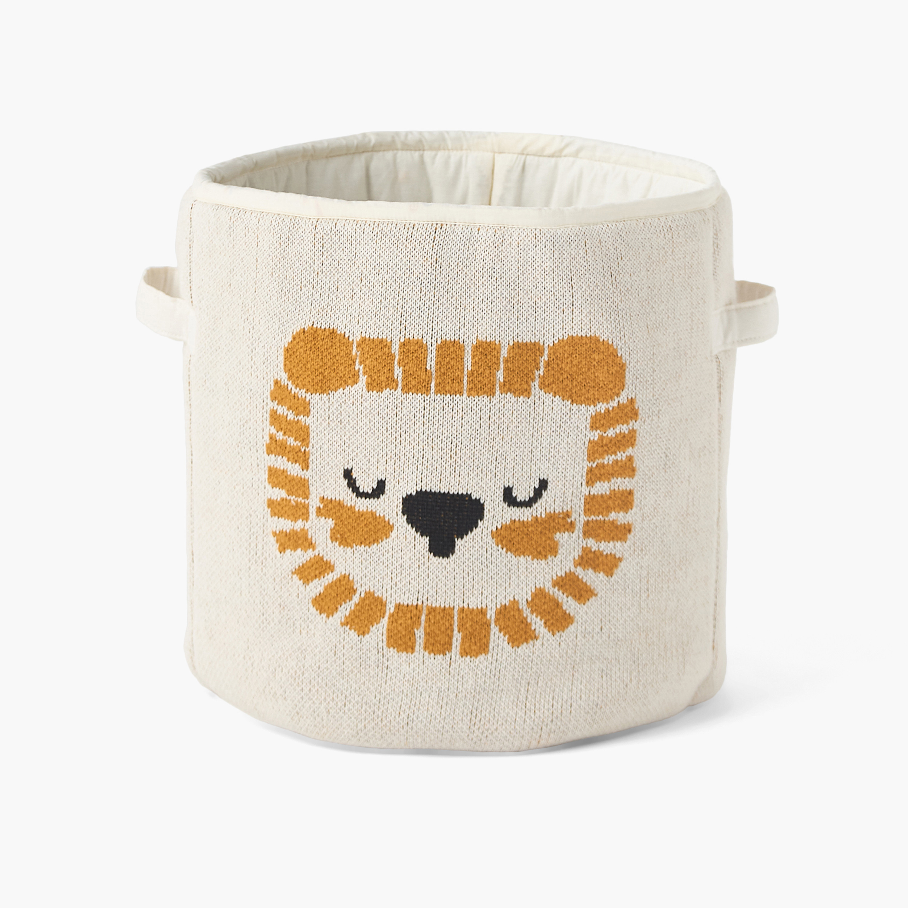 Giggles Storage Basket with Lion Print-baby-nursery-furniture-wardrobesandstorage-image-1