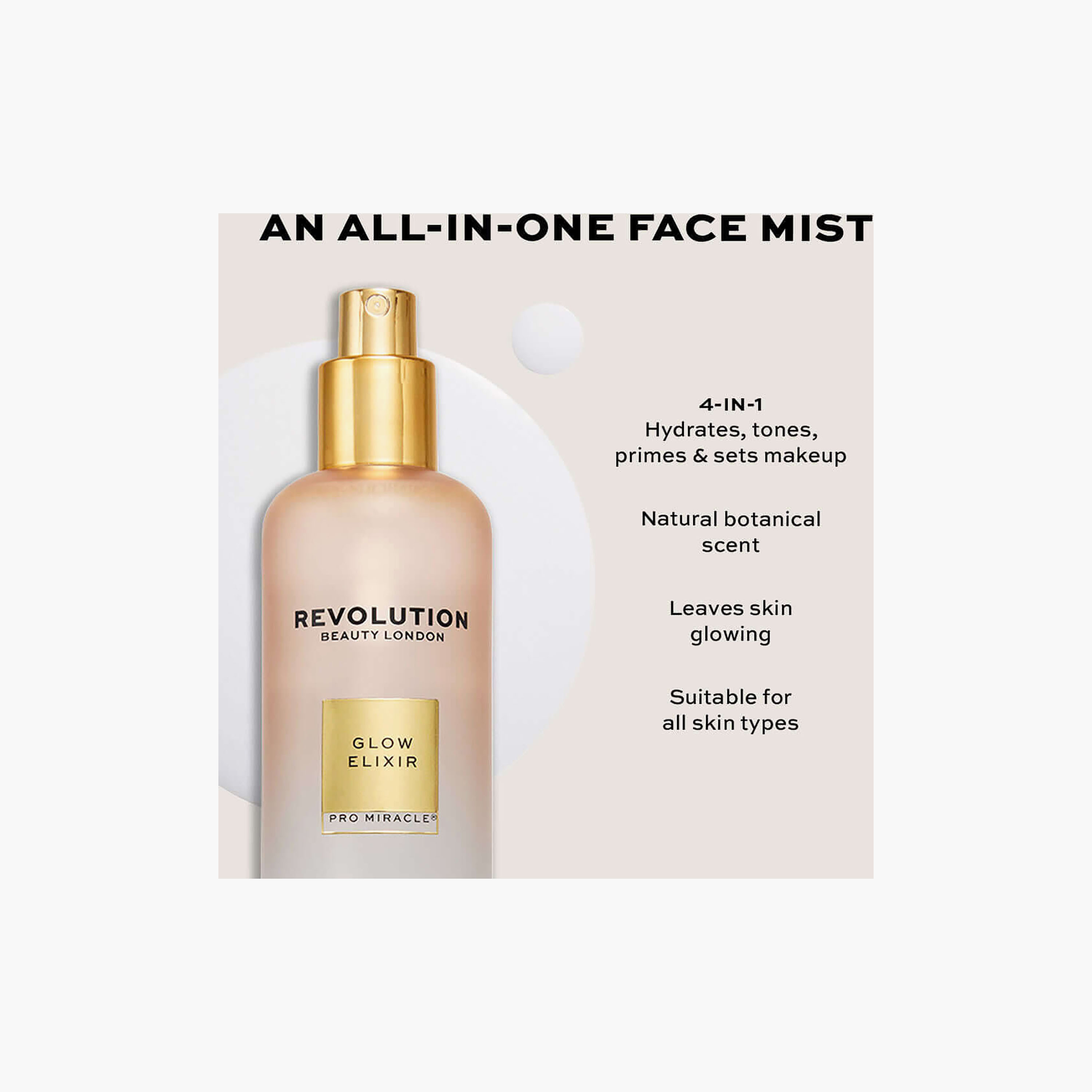 Revolution Pro Miracle Glow Elixir Facial Mist 100ml-beautyandpersonalcare-kbeauty-skin-moisturisers-facemoisturisers-image-5