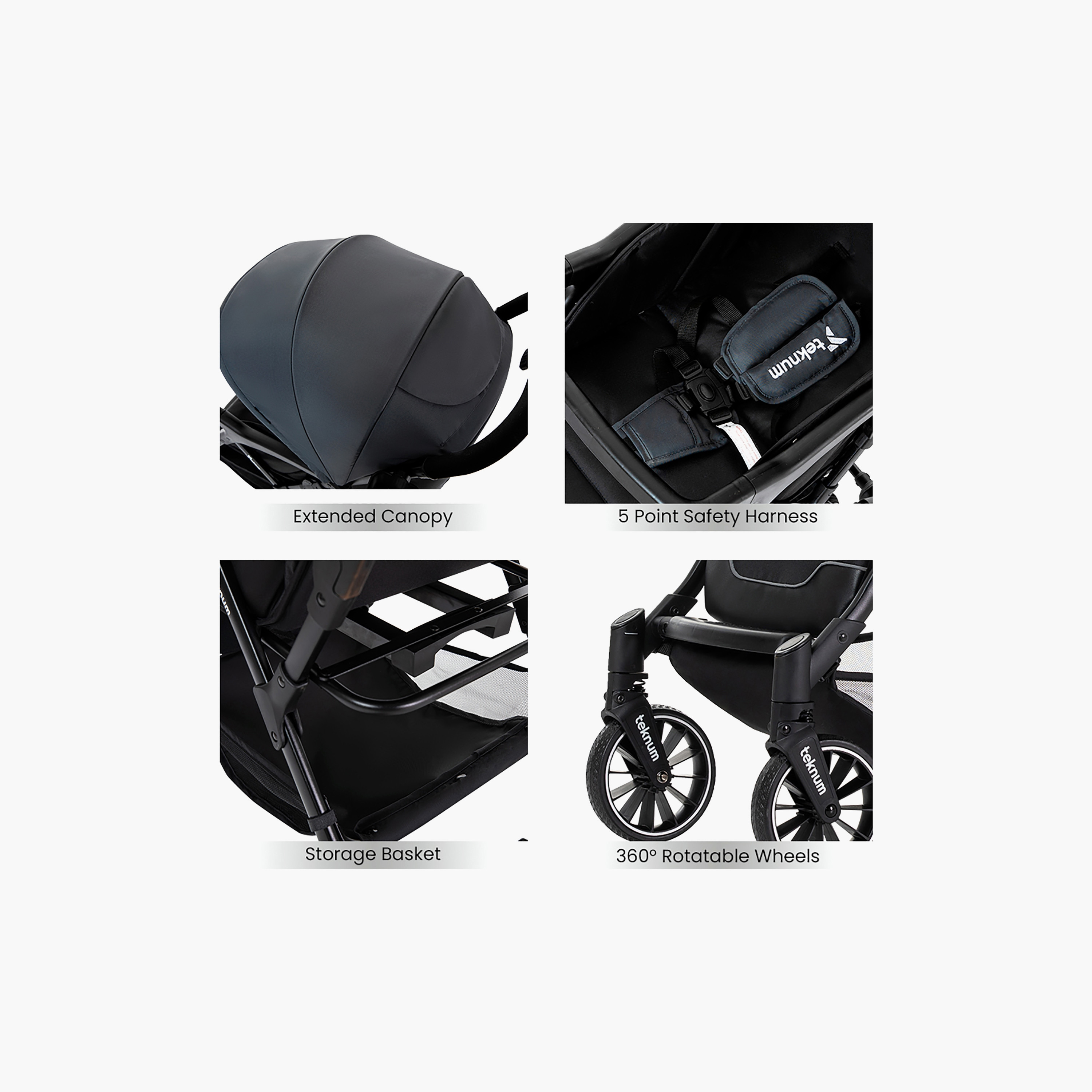 Teknum Flylite Stroller with Cup Holder-baby-gear-strollersandprams-strollers-image-7