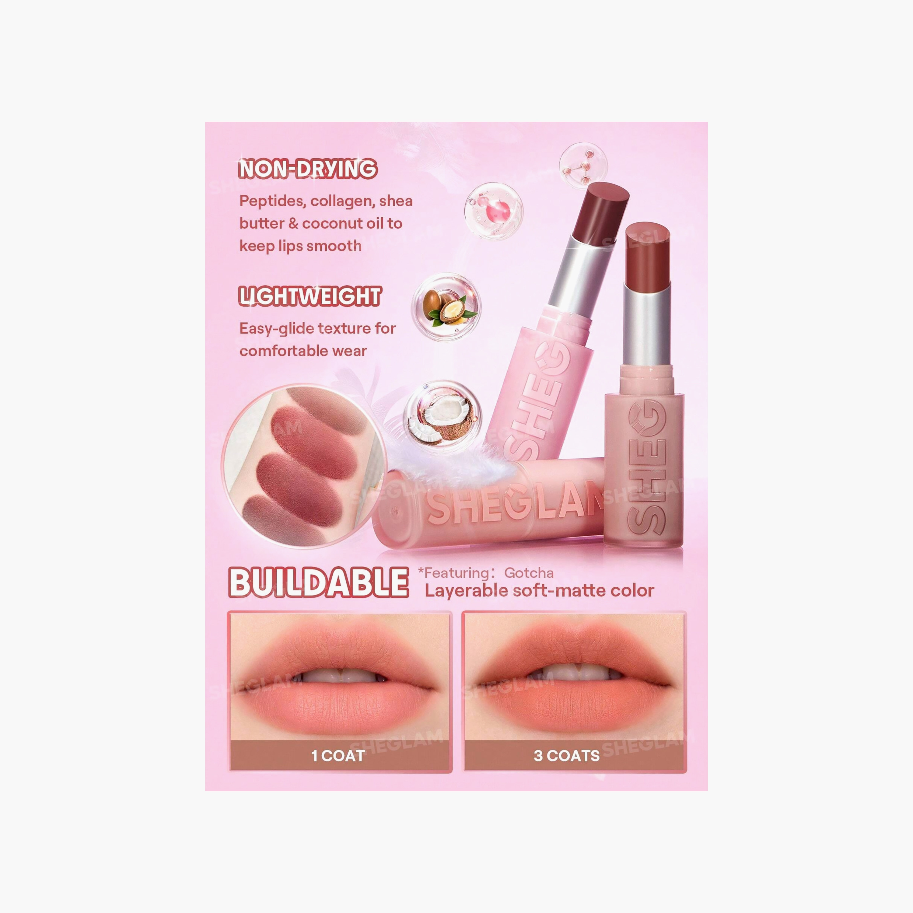 أحمر شفاه شيغلام ليب فيل كوشن خفيف الوزن 50 غرام-beautyandpersonalcare-makeup-lips-lipsticks-image-5