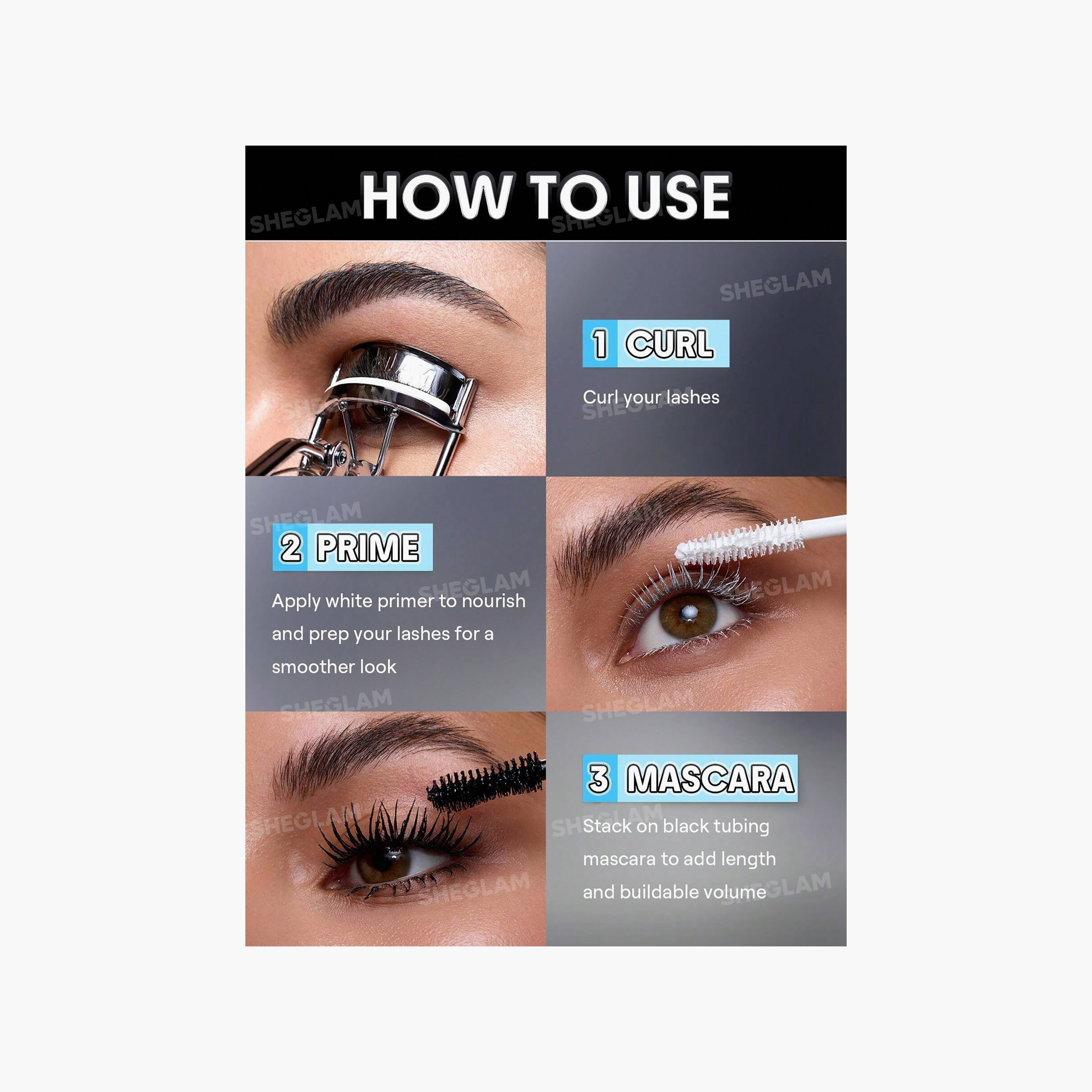 ماسكارا شيغلام المتكاملة لتكثيف الرموش، برايمر وأنبوب، 25 غرام-beautyandpersonalcare-makeup-eyes-mascaras-image-7