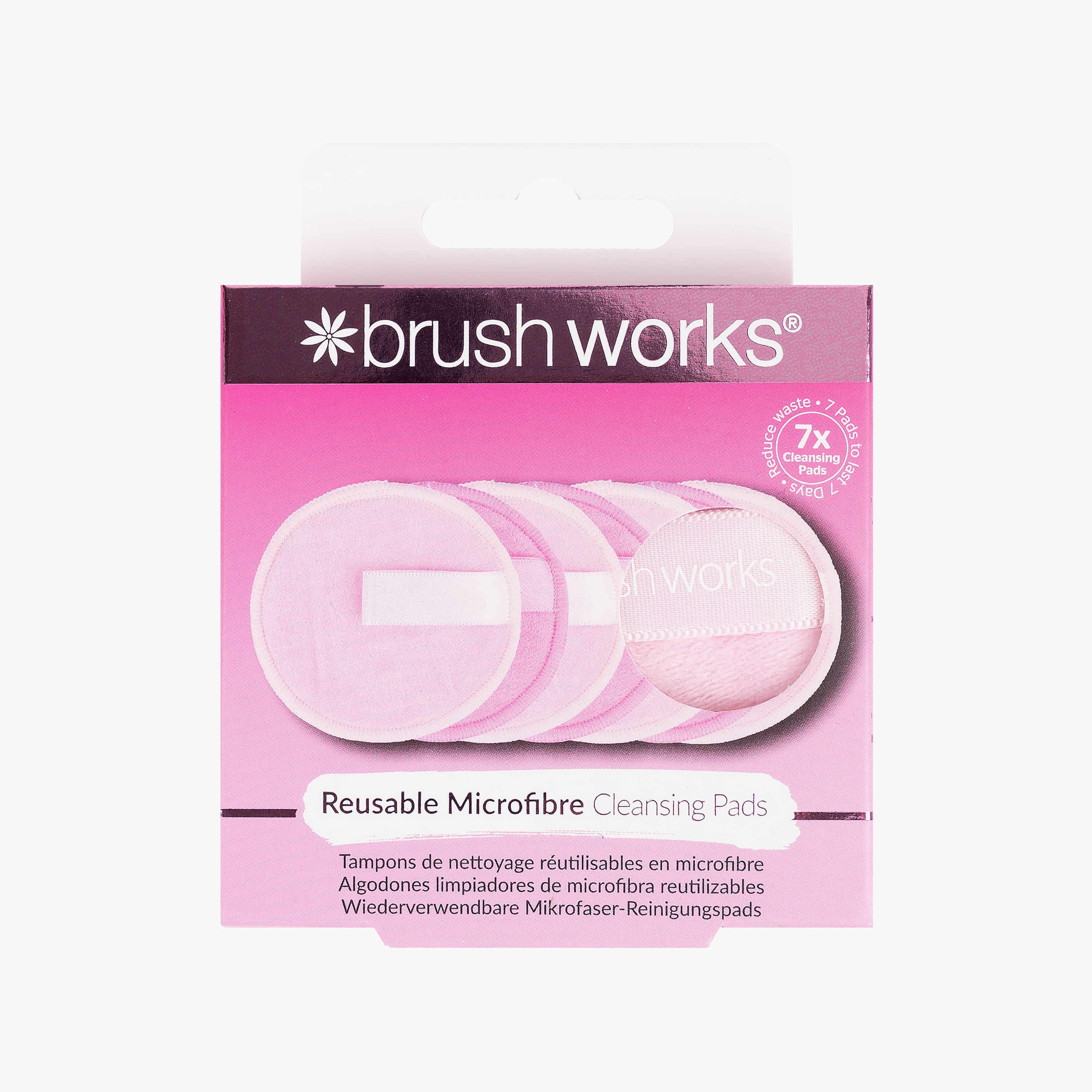 Brushworks Reusable Microfibre Cleansing Pads 7 Pcs-beautyandpersonalcare-skin-treatments-image-3
