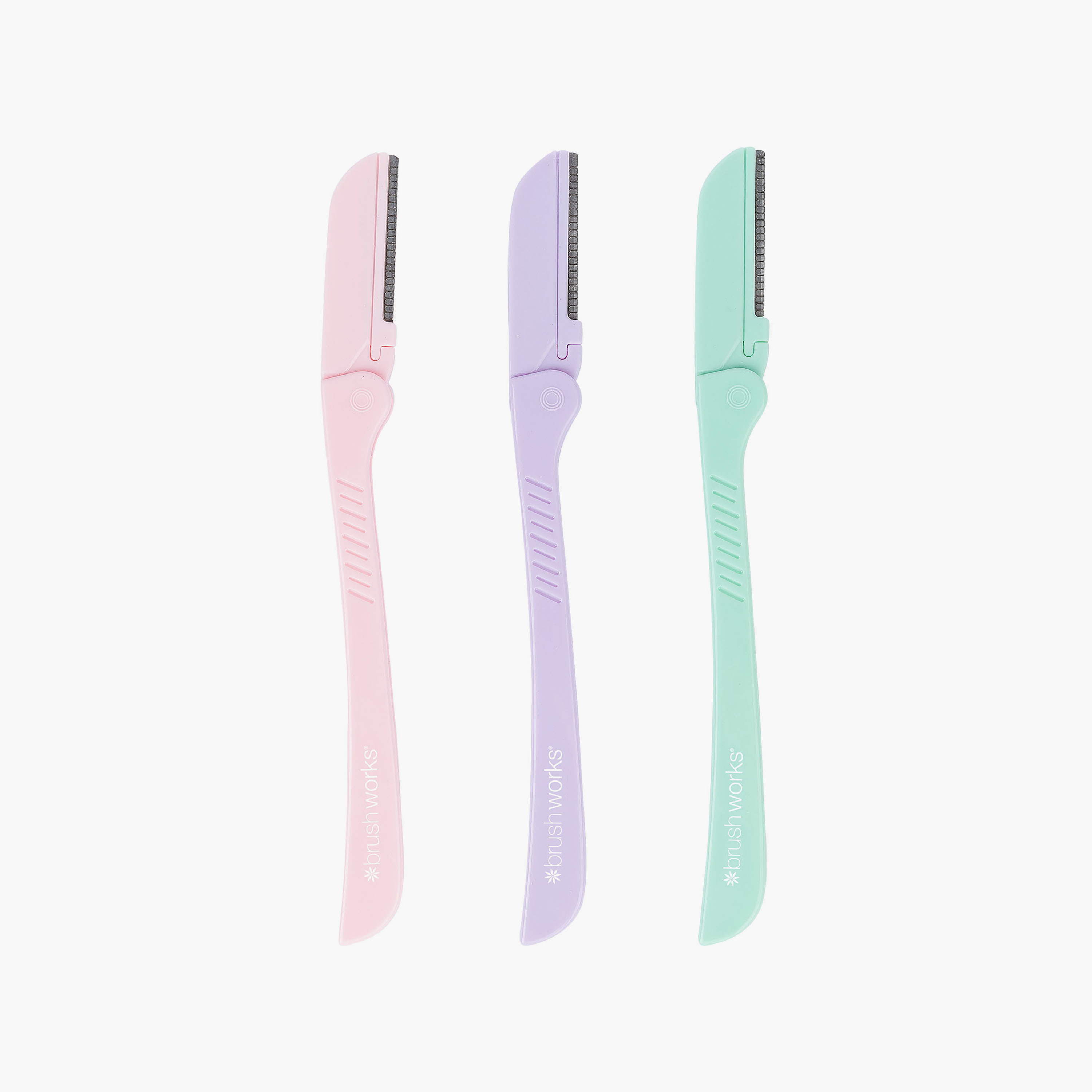 Brushworks Precision Eyebrow Razor Mixed 3 Pcs-beautyandpersonalcare-skin-treatments-image-1