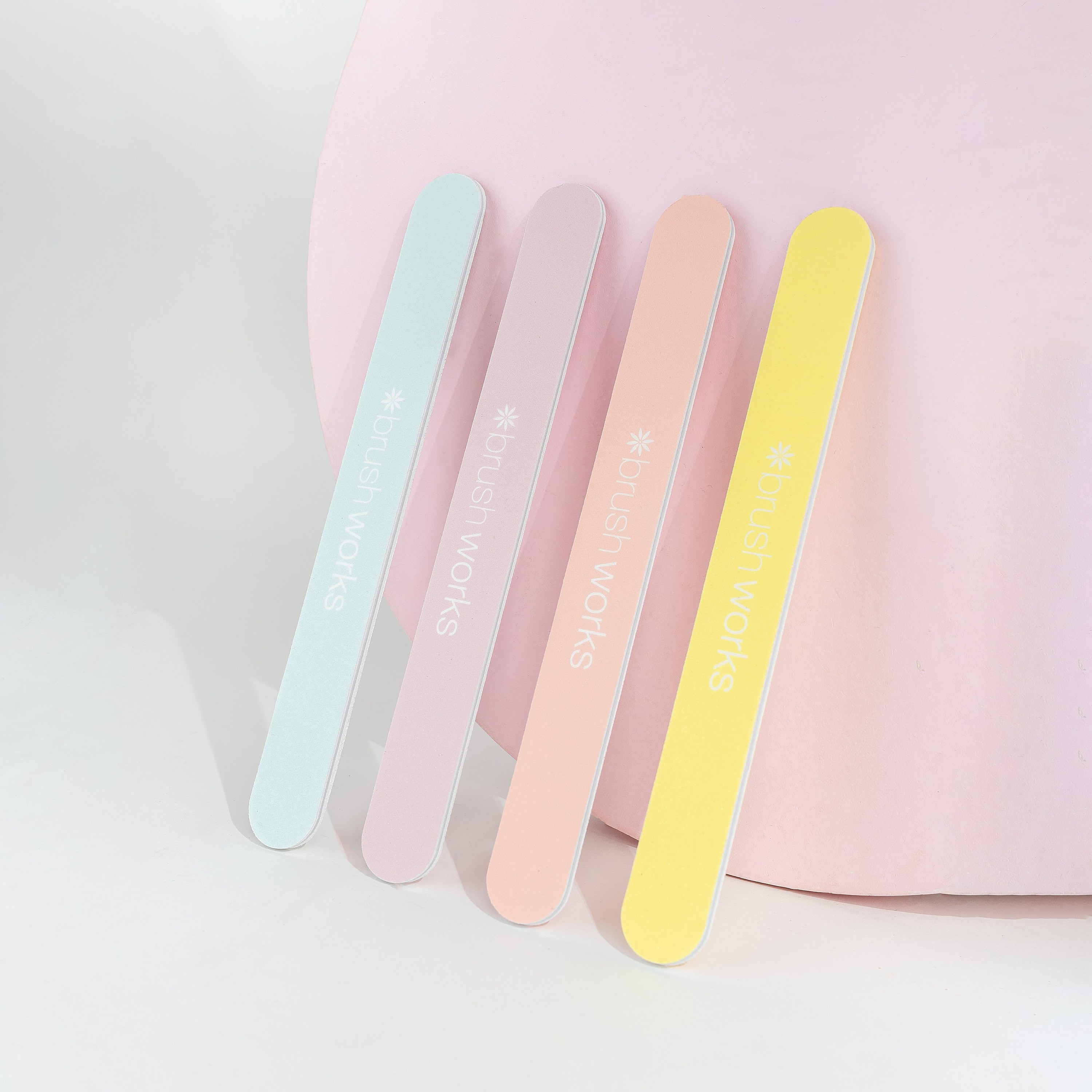 Brushworks Pastel Coloured Nail Files 4 Pcs-beautyandpersonalcare-skin-treatments-image-3