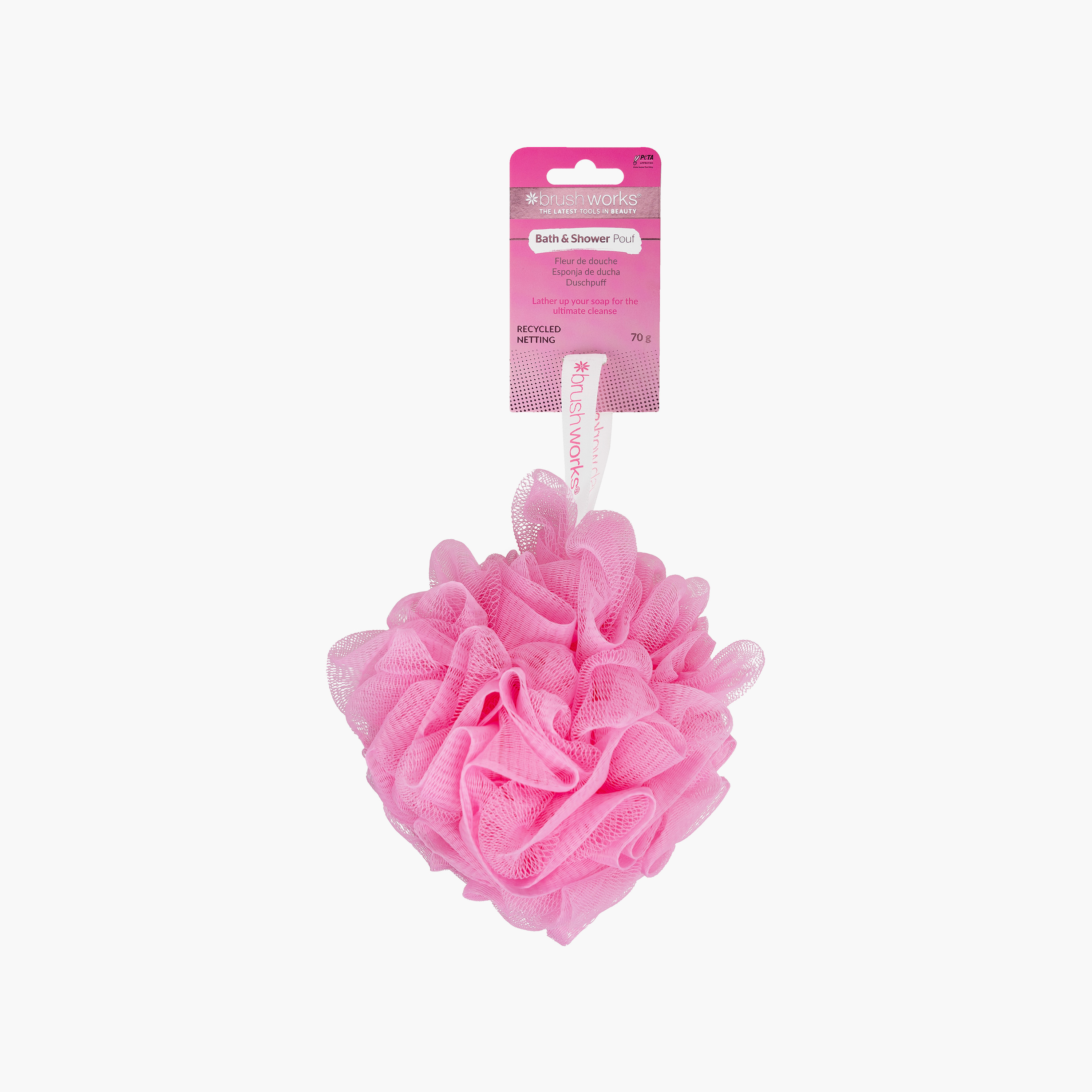 Brushworks Bath & Shower Pouf 1 Pc-beautyandpersonalcare-skin-treatments-image-2