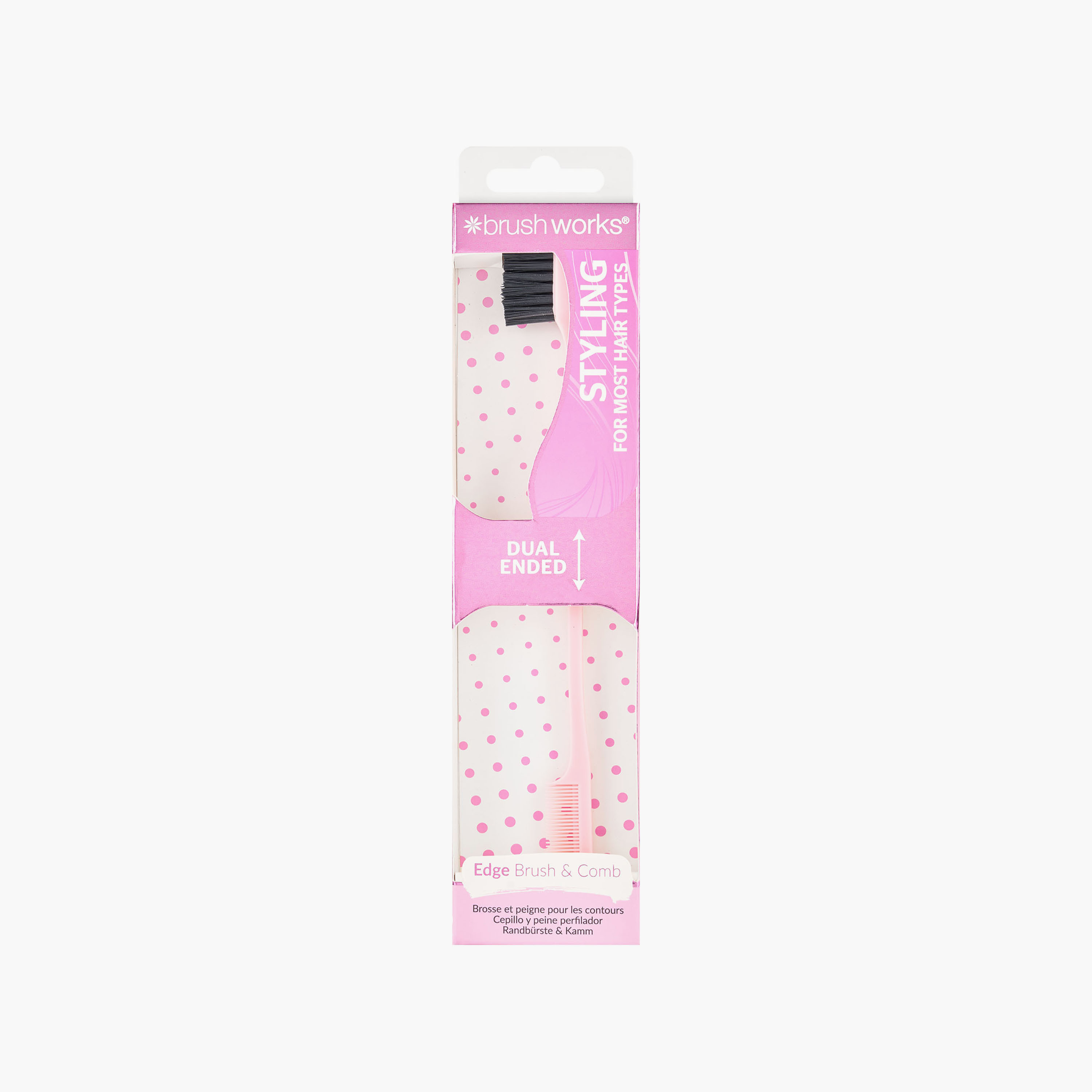 Brushworks Double End Brush & Comb 1 Pc-beautyandpersonalcare-skin-treatments-image-6