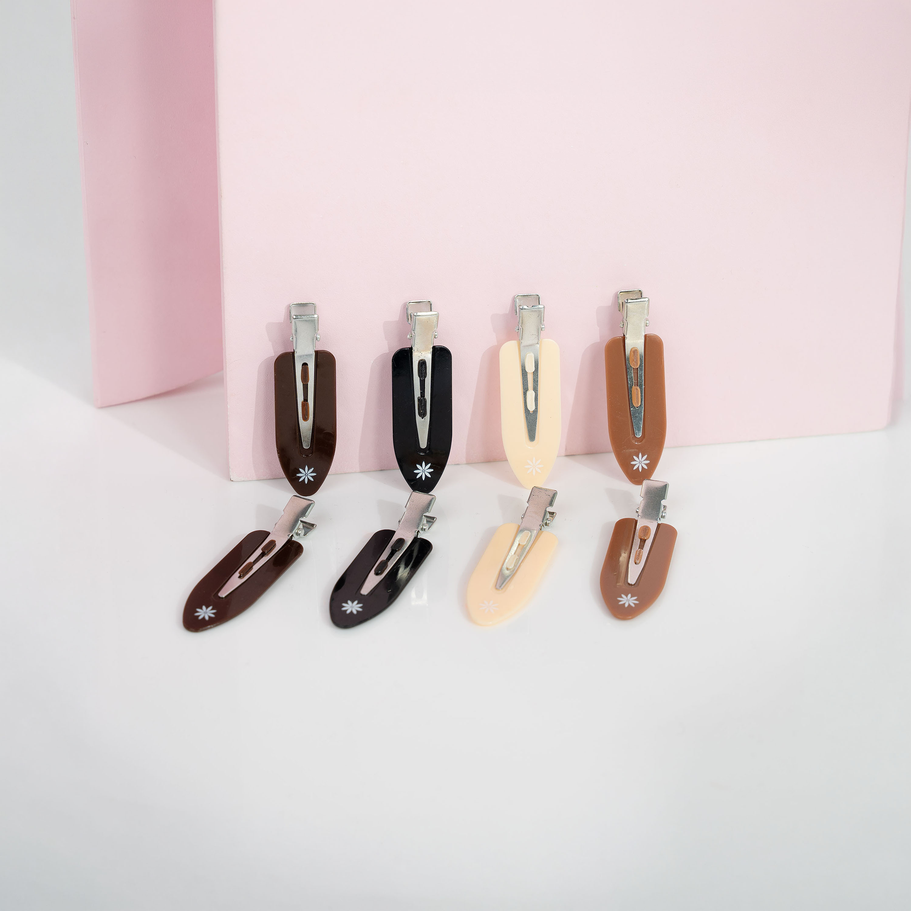 Brushworks Nude No Crease Hair Clips 8 Pcs-beautyandpersonalcare-skin-treatments-image-2