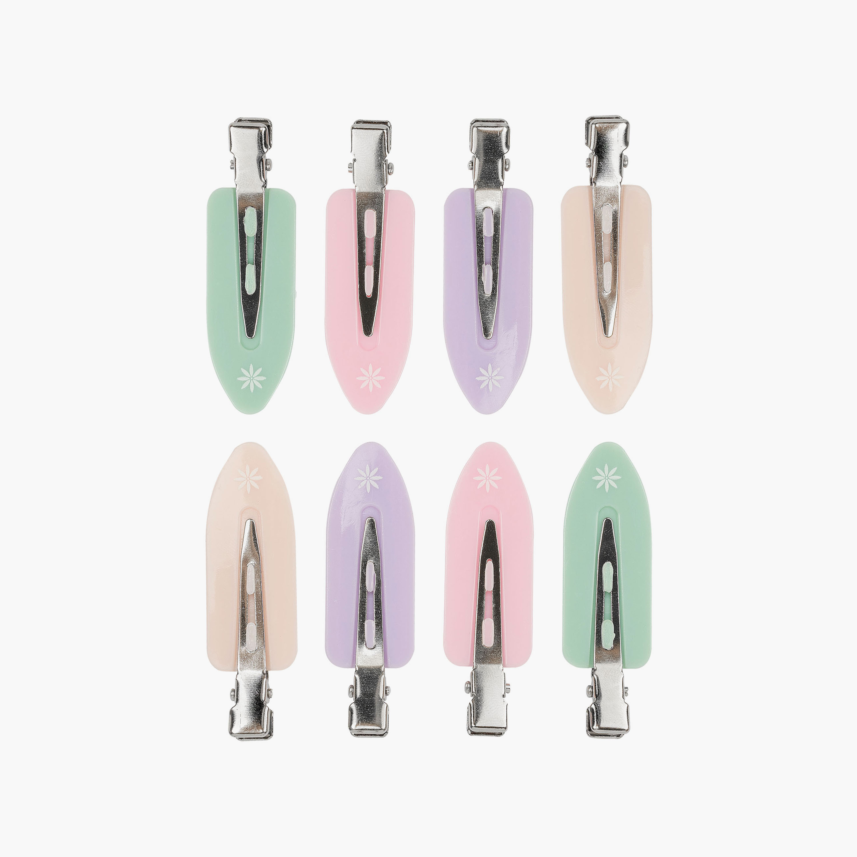 Brushworks Pastel No Crease Hair Clips 8 Pcs-beautyandpersonalcare-skin-treatments-image-1