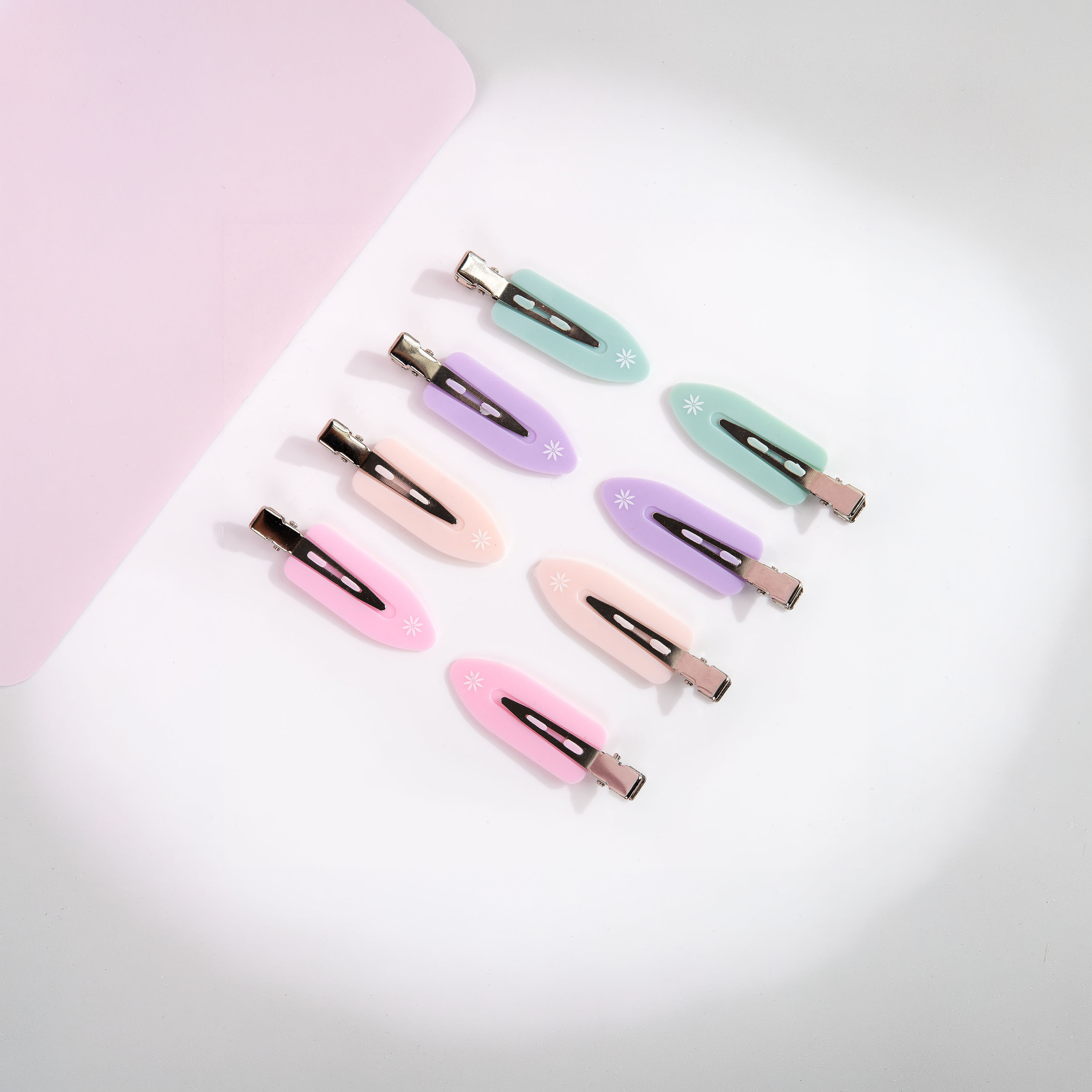 Brushworks Pastel No Crease Hair Clips 8 Pcs-beautyandpersonalcare-skin-treatments-image-2