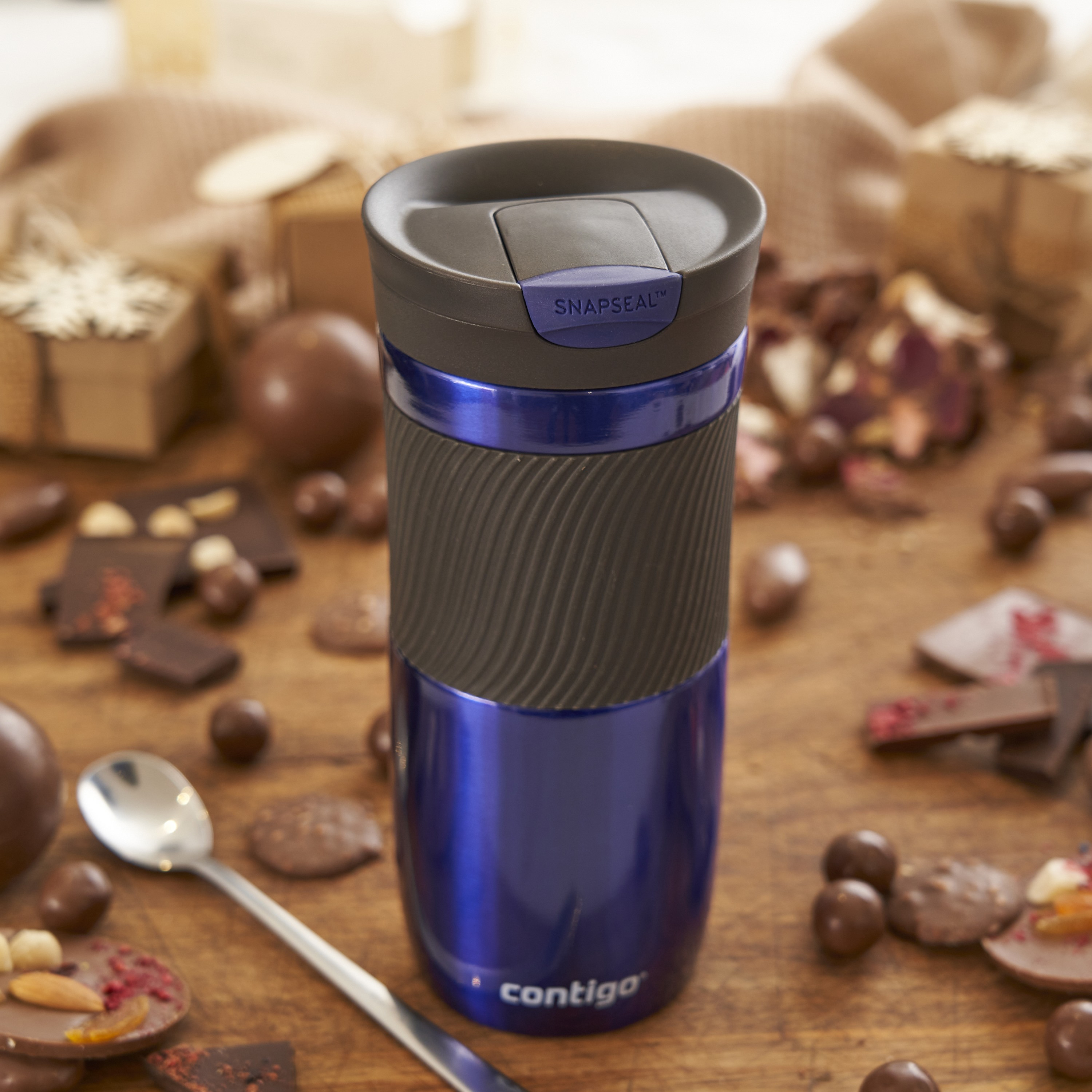 Contigo Plain Stainless Steel Travel Mug with Snap Spout and Leak Resistant Design - 470 ml-school-waterbottles-image-8